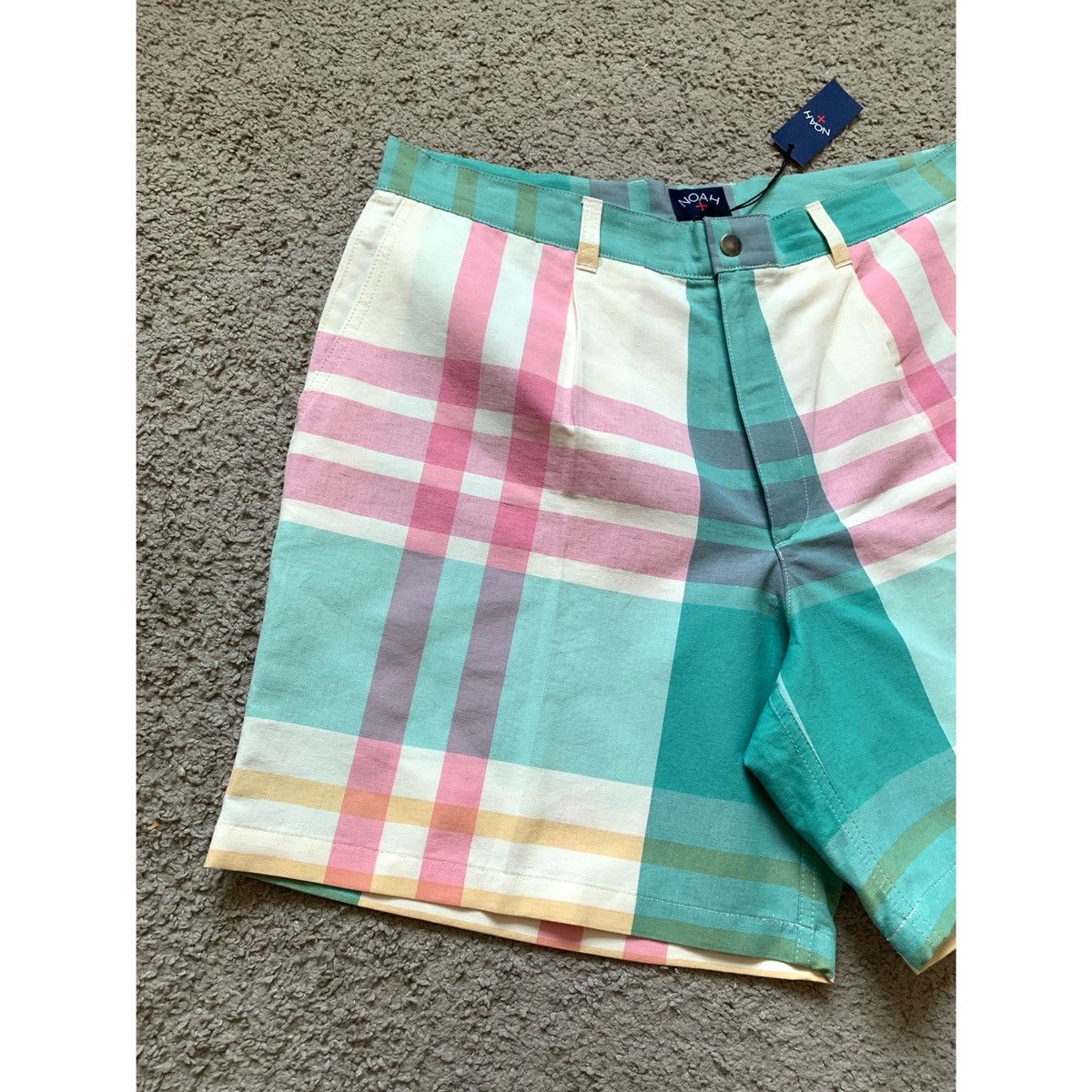 Noah NOAH PLEATED PLAID WIDE LEGS SHORTS Size US 32 / EU 48 - 2 Thumbnail