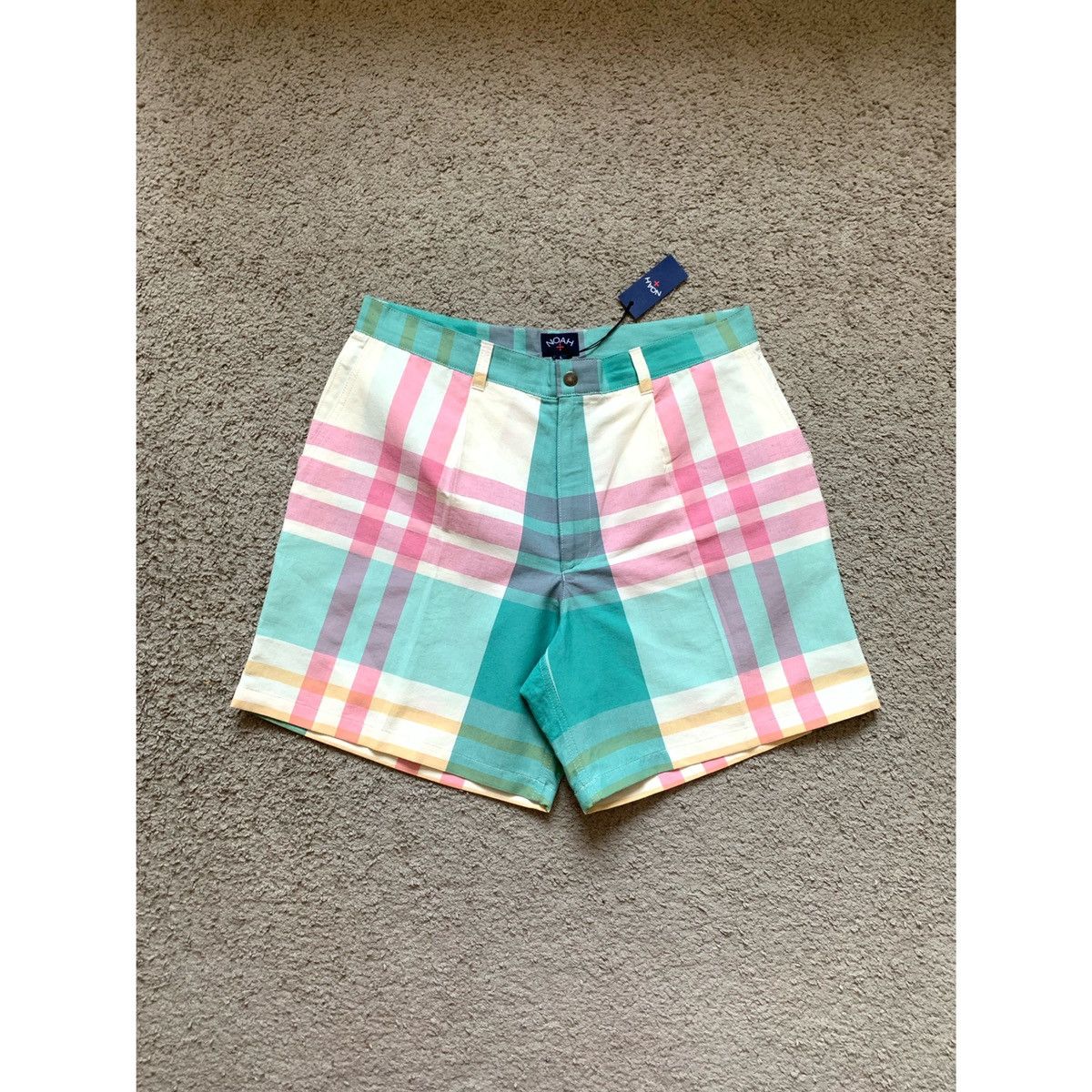 Noah NOAH PLEATED PLAID WIDE LEGS SHORTS Size US 32 / EU 48 - 1 Thumbnail