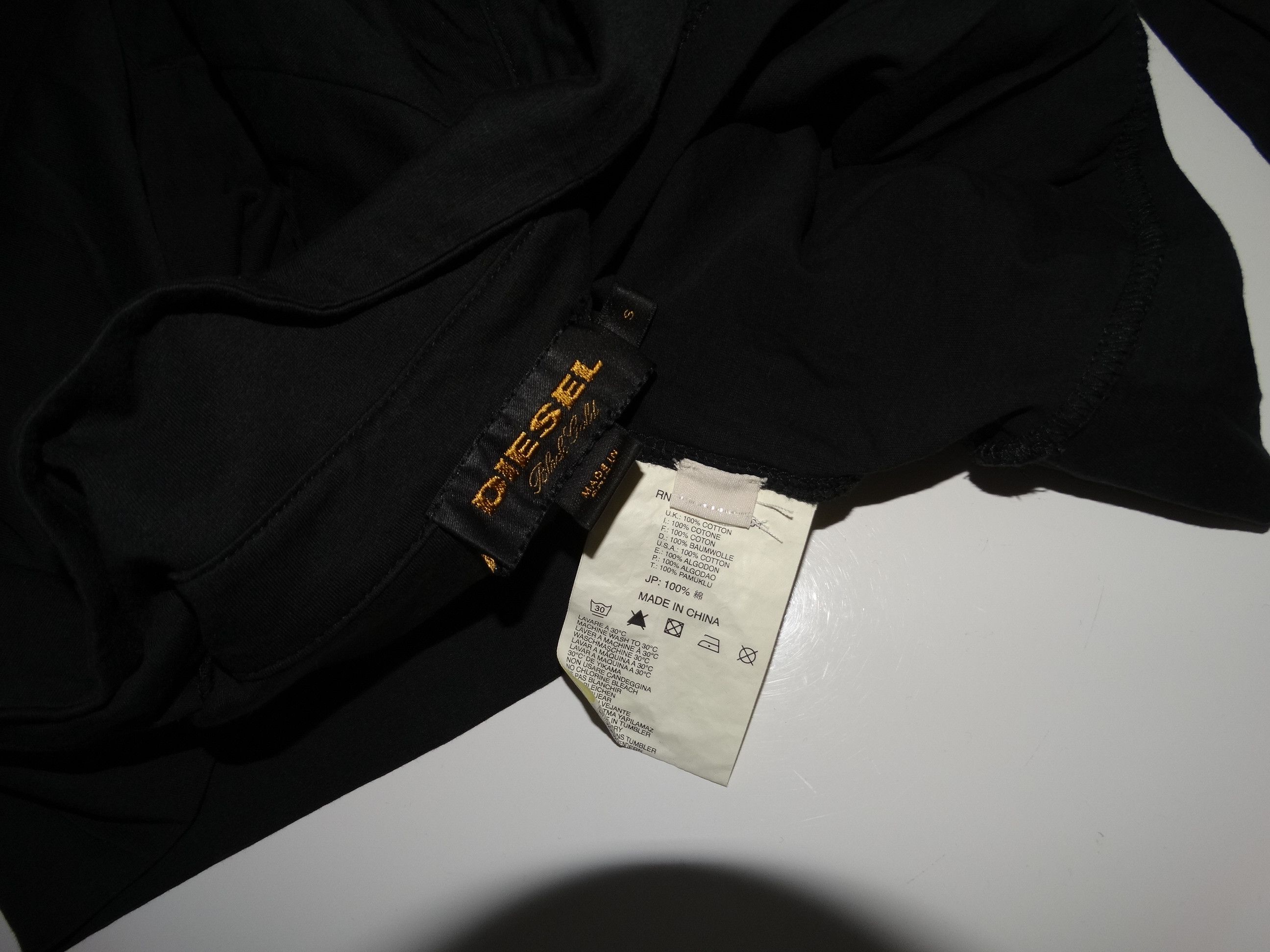 Designer × Diesel × Diesel Black Gold D26 Diesel Black gold oversized elongated polo S/L Size US M / EU 48-50 / 2 - 4 Thumbnail