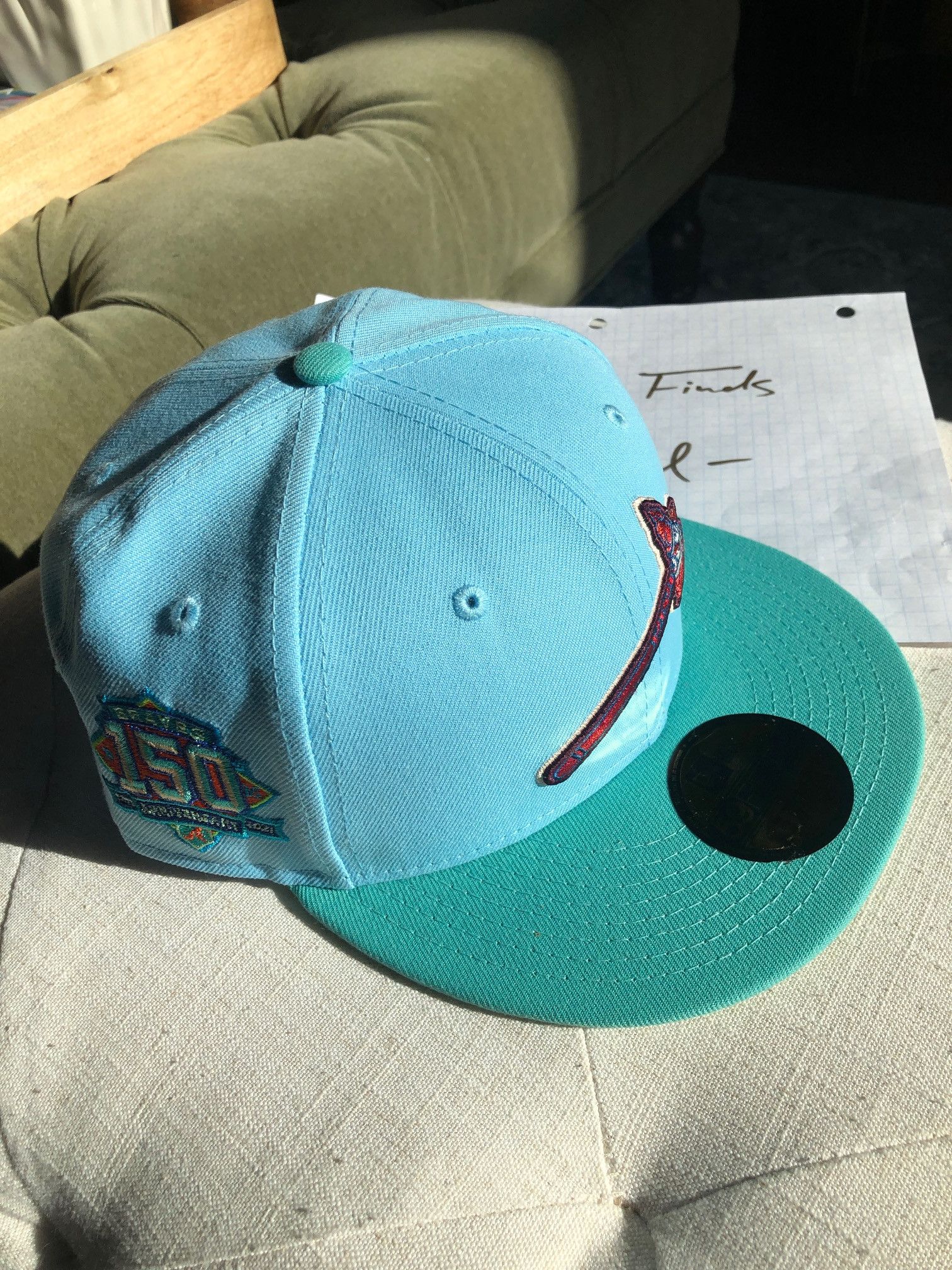 MyFitteds × New Era 7 1/8 MyFitteds Atlanta Braves Zelda Emerald Fitted Size ONE SIZE - 1 Thumbnail