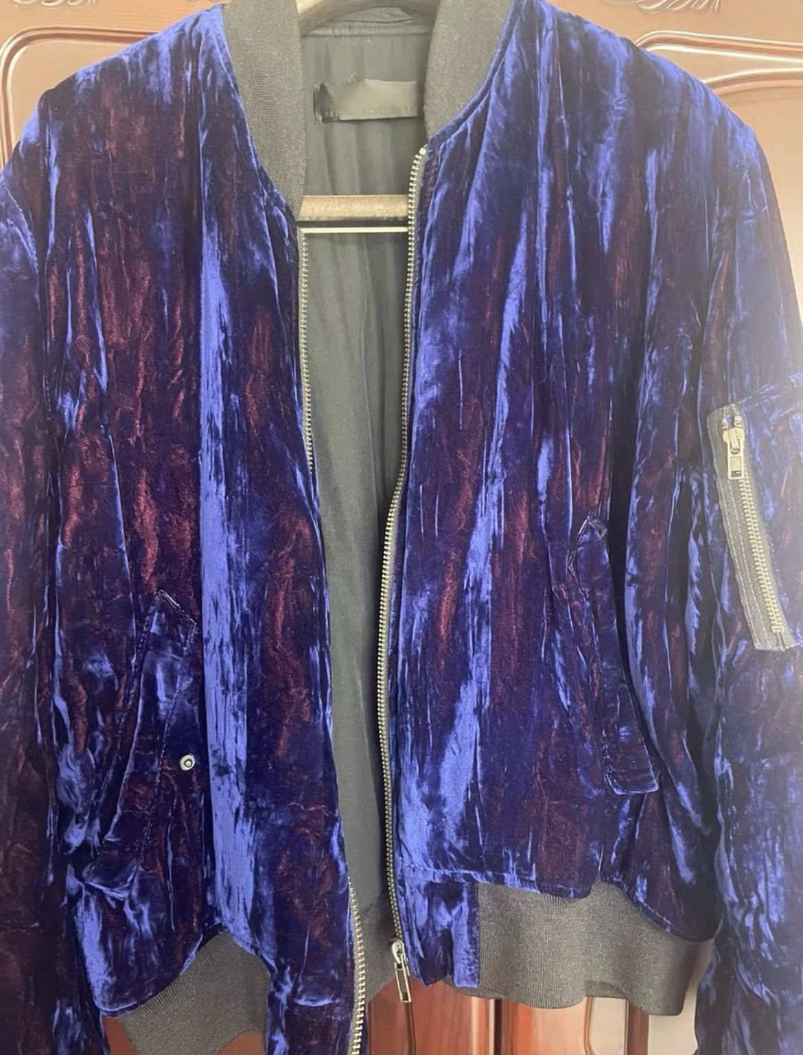 Haider Ackermann Haider Ackermann 2016 Velvet Bomber Jkt Size M Size US M / EU 48-50 / 2 - 2 Thumbnail