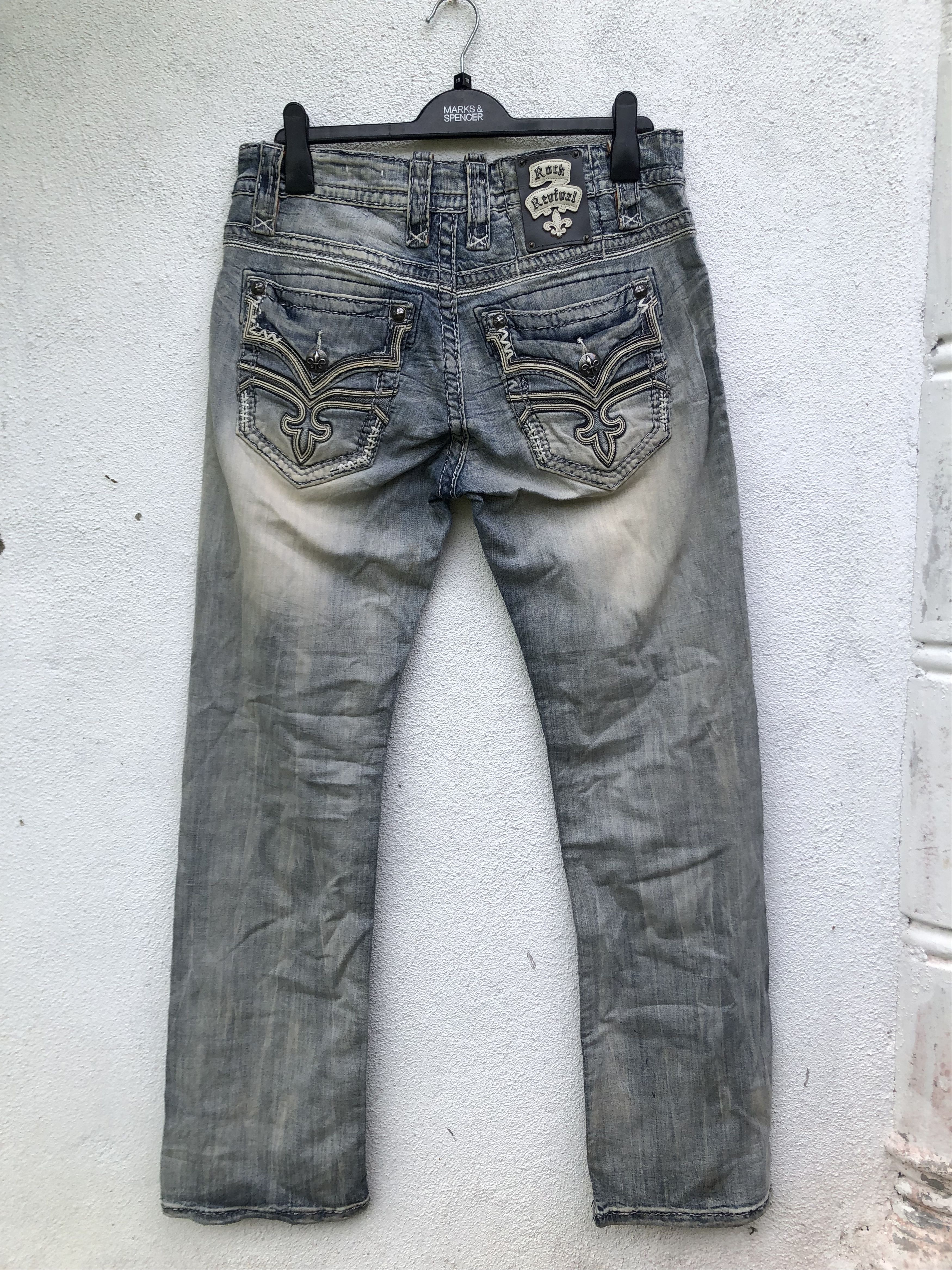 Rock Revival Vintage Rock Revival Denim Pants Size US 33 - 2 Thumbnail