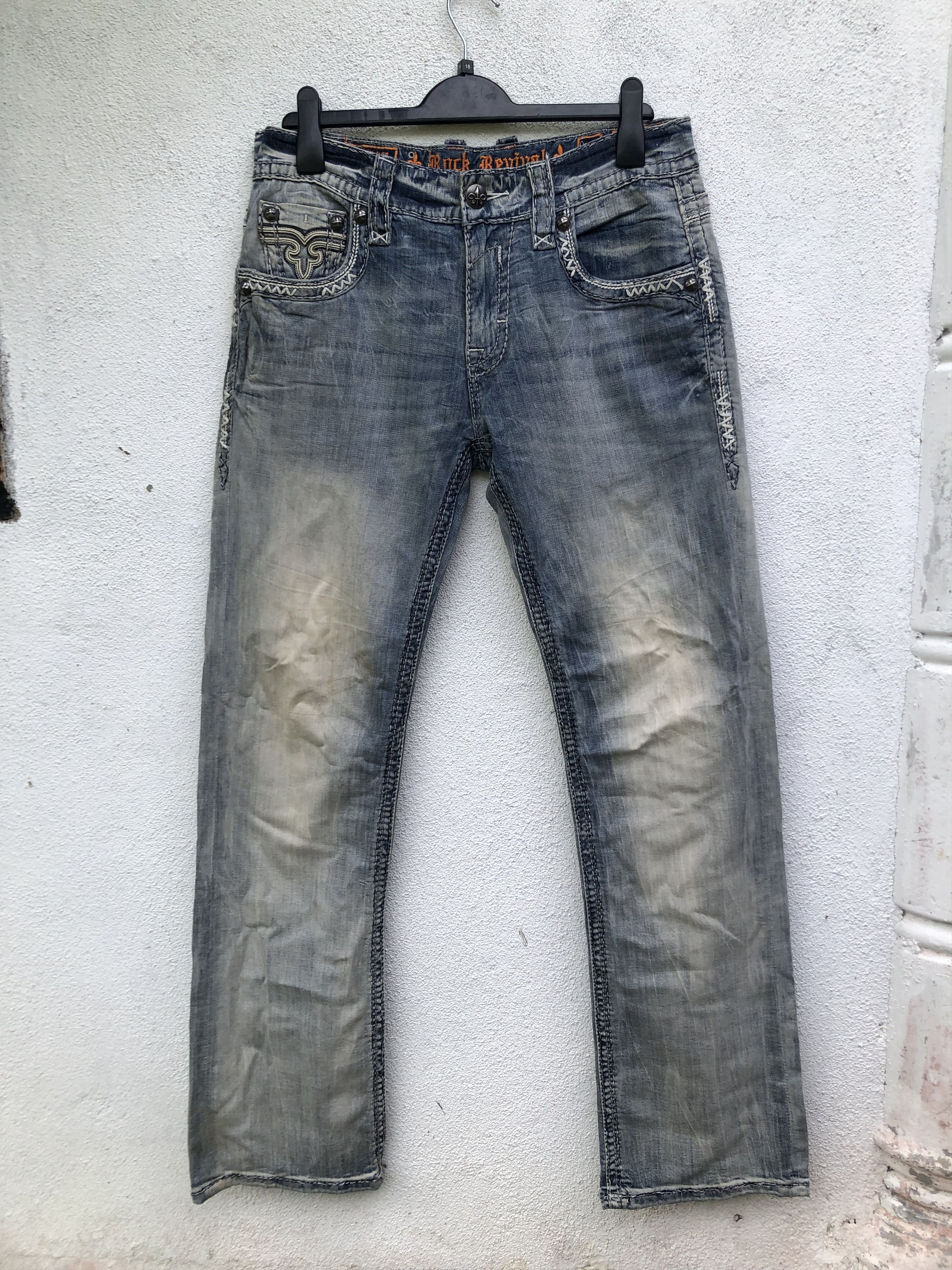 Rock Revival Vintage Rock Revival Denim Pants Size US 33 - 1 Thumbnail