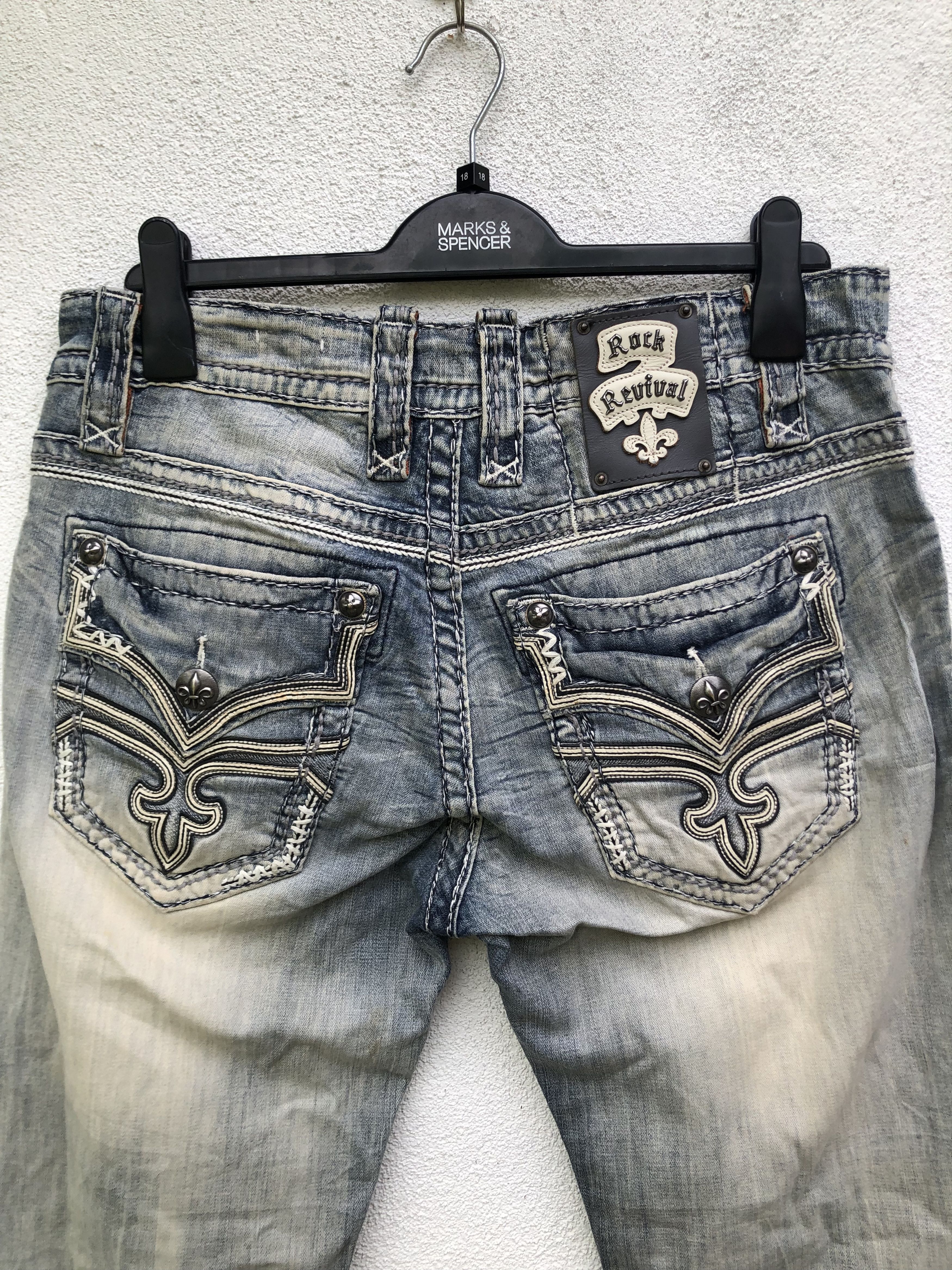 Rock Revival Vintage Rock Revival Denim Pants Size US 33 - 4 Thumbnail