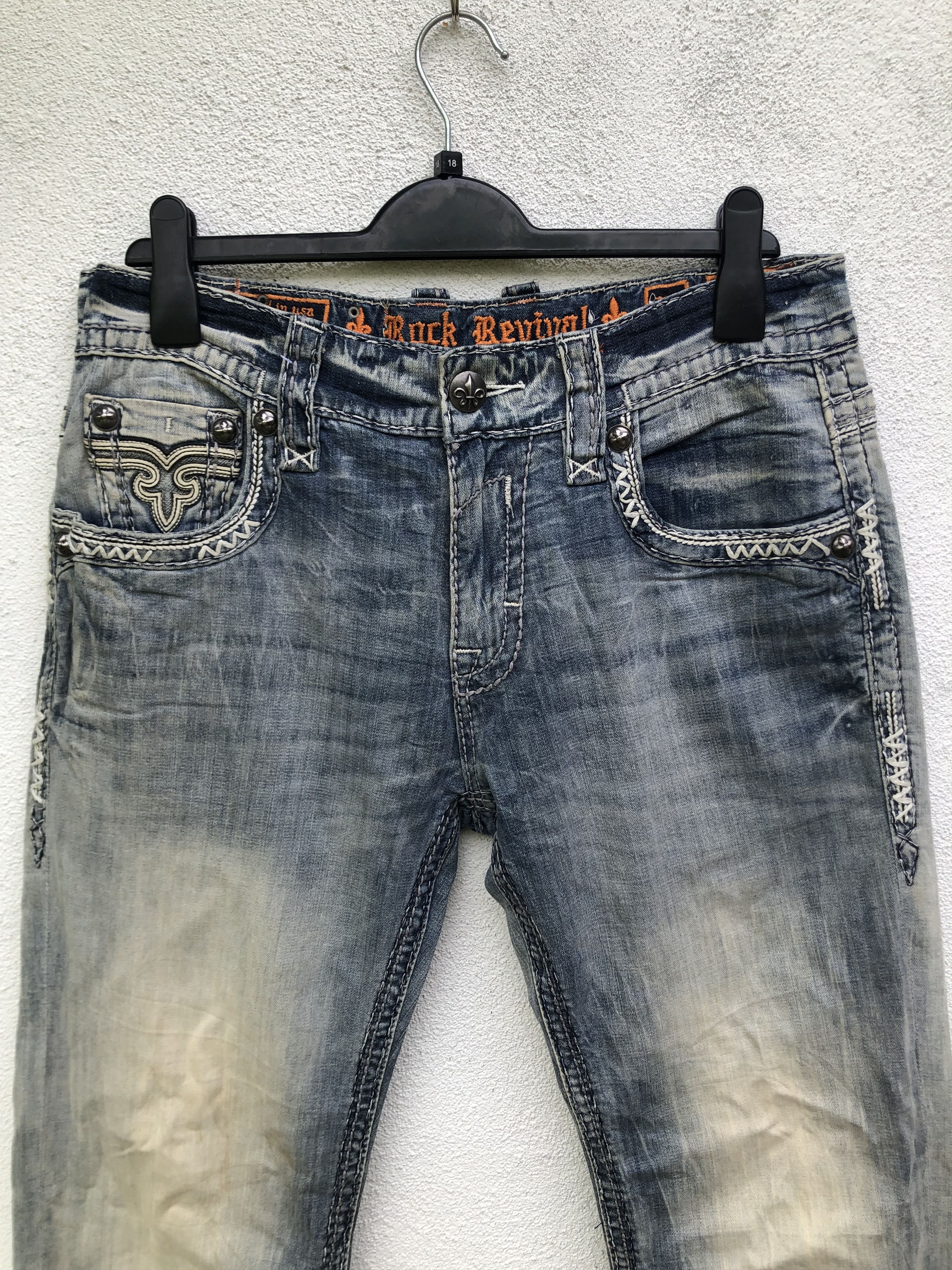 Rock Revival Vintage Rock Revival Denim Pants Size US 33 - 3 Thumbnail