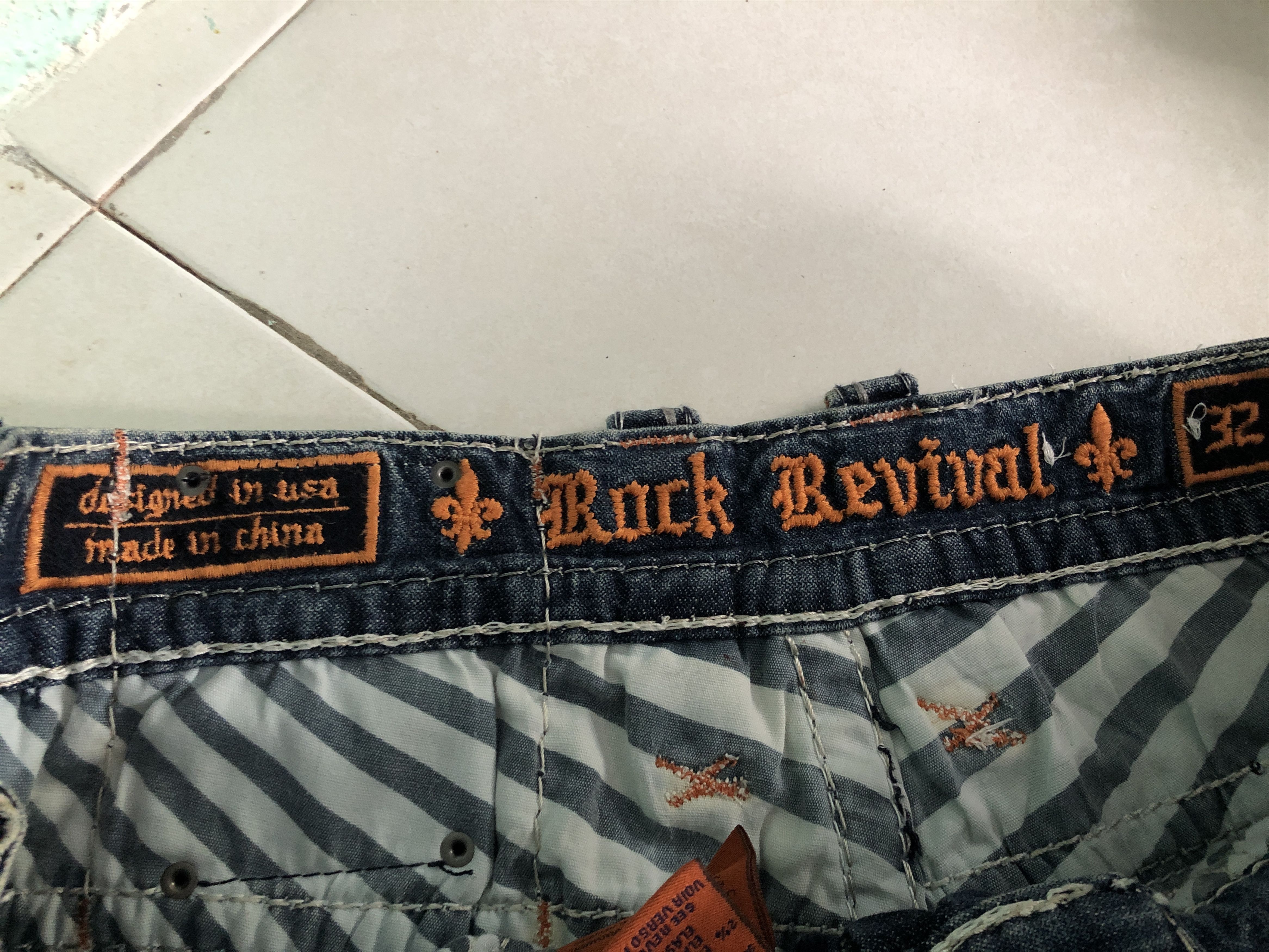 Rock Revival Vintage Rock Revival Denim Pants Size US 33 - 7 Thumbnail