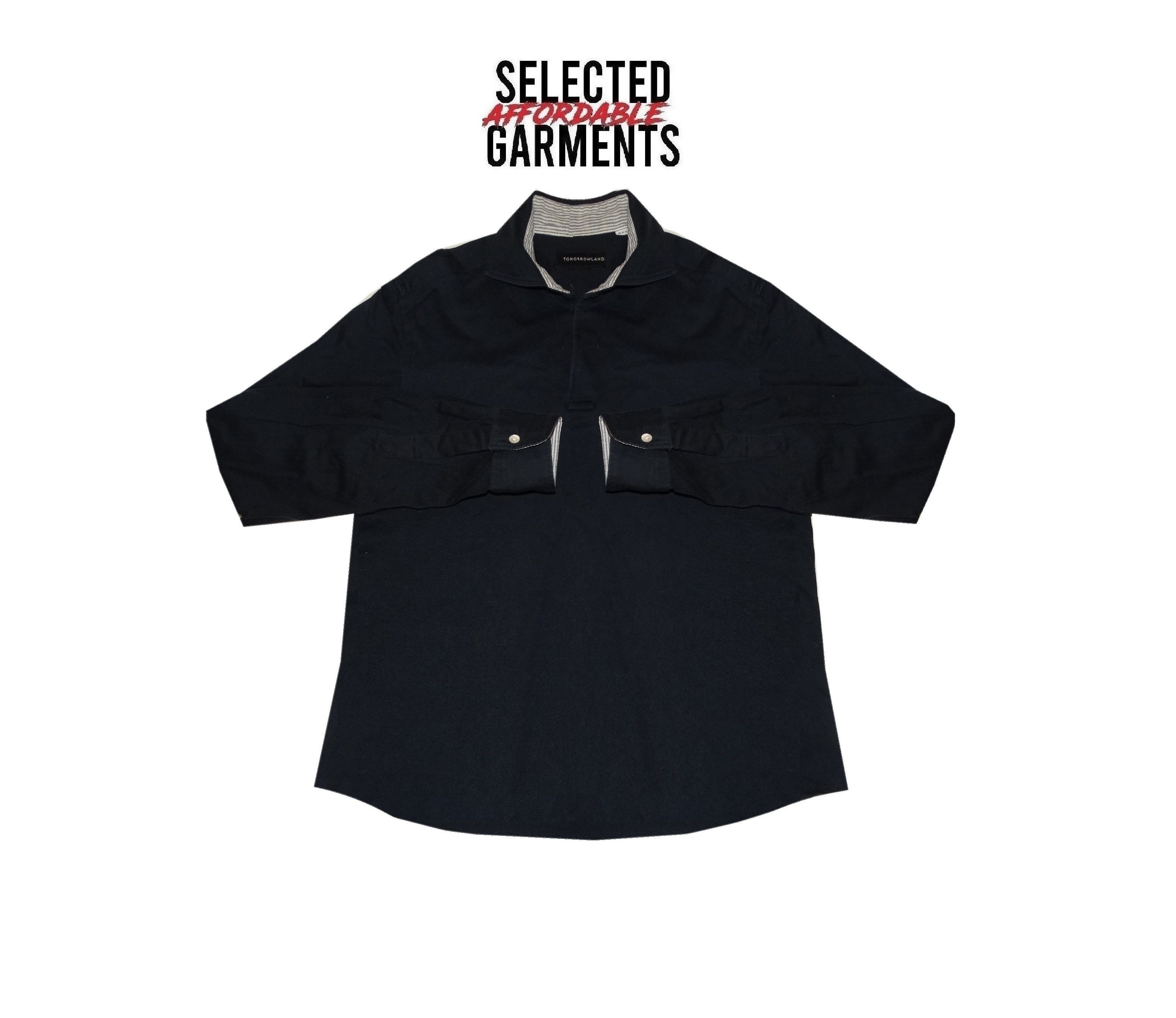 Japanese Brand × Tomorrowland E10 Tomorrowland polo italian collar & striped cuffs M Size US M / EU 48-50 / 2 - 1 Thumbnail