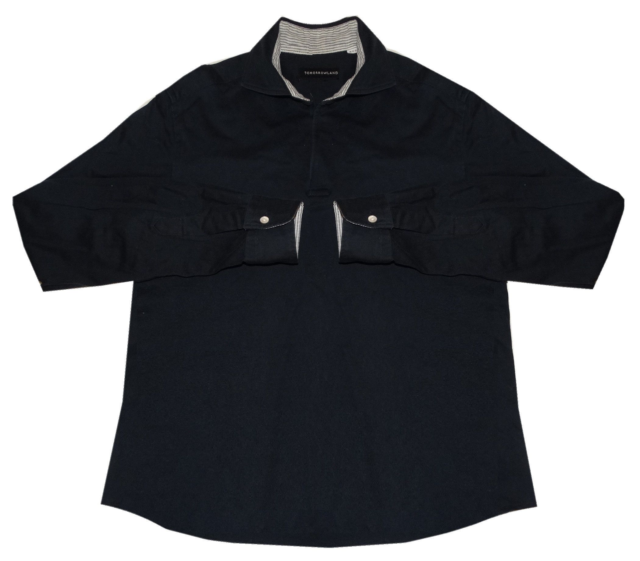 Japanese Brand × Tomorrowland E10 Tomorrowland polo italian collar & striped cuffs M Size US M / EU 48-50 / 2 - 2 Thumbnail