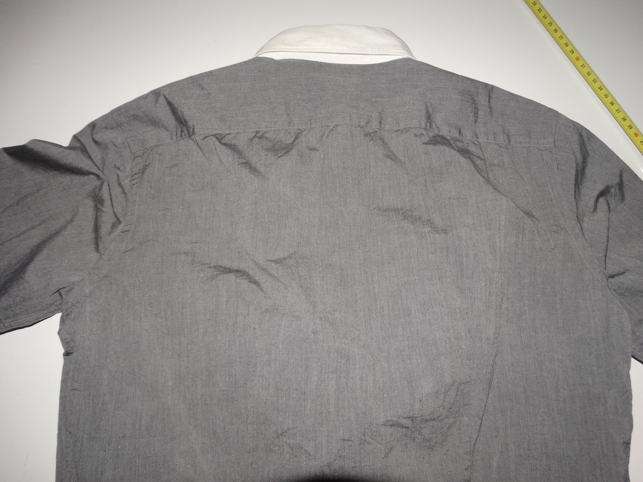 Paul Smith × Paul Smith Red Ear G9 Paul Smith Grey white collar cuffs shirt cotton M Size US M / EU 48-50 / 2 - 8 Thumbnail