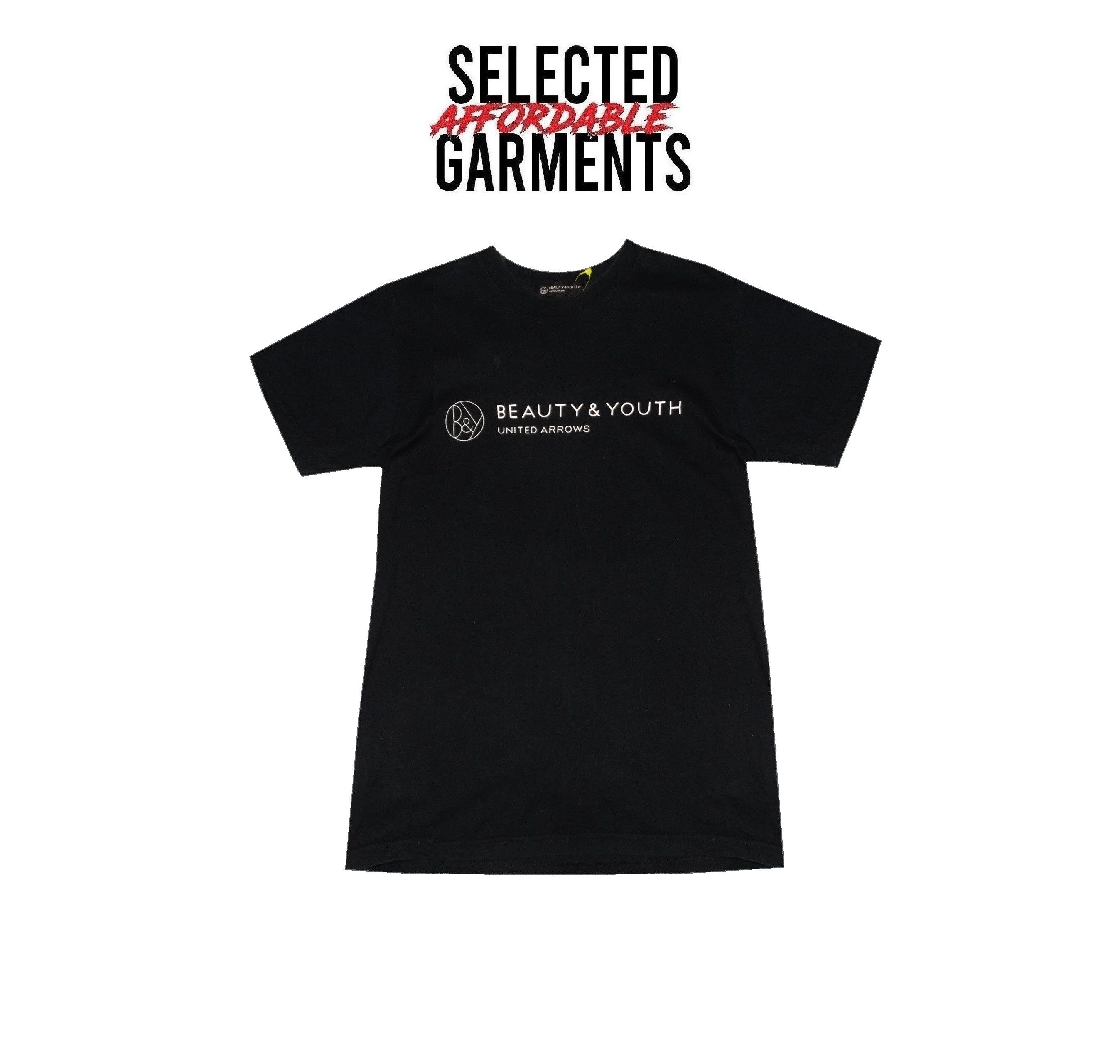 BEAUTY&YOUTH × Japanese Brand × United Arrows H31 Beauty & Youth Black logo tee made in USA S Size US S / EU 44-46 / 1 - 1 Thumbnail