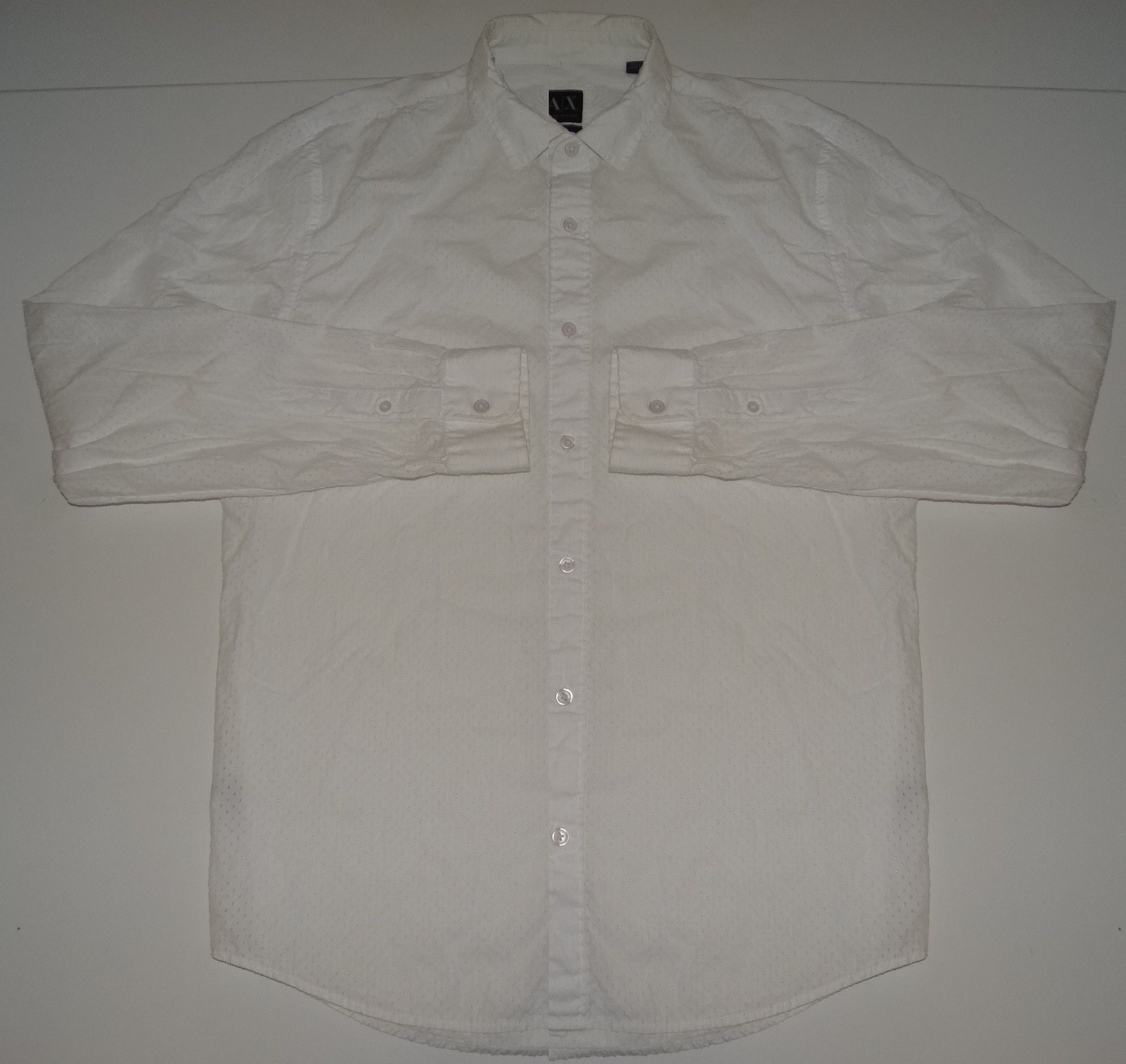 Armani × Armani Exchange × Giorgio Armani E11 Armani longsleeves pocket summer shirt jersey cotton L Size US L / EU 52-54 / 3 - 2 Thumbnail