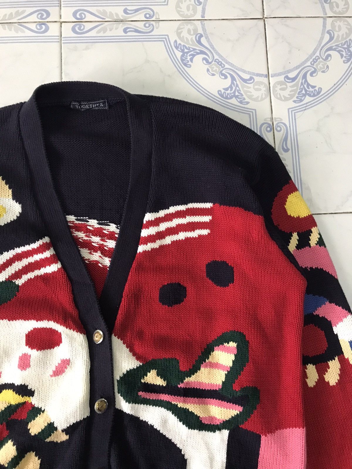 Art Comes First Nice Mucca Mucca Printed Cardigan Size US M / EU 48-50 / 2 - 5 Thumbnail