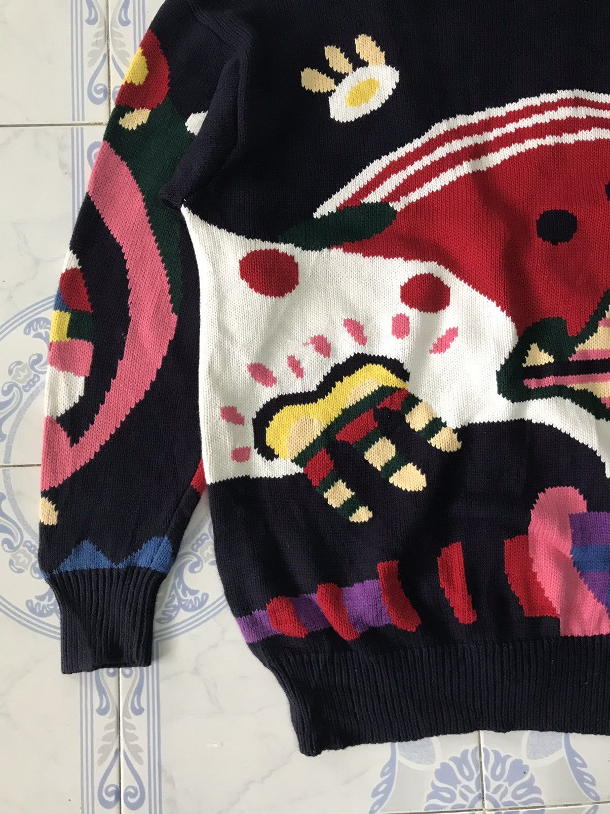 Art Comes First Nice Mucca Mucca Printed Cardigan Size US M / EU 48-50 / 2 - 10 Thumbnail