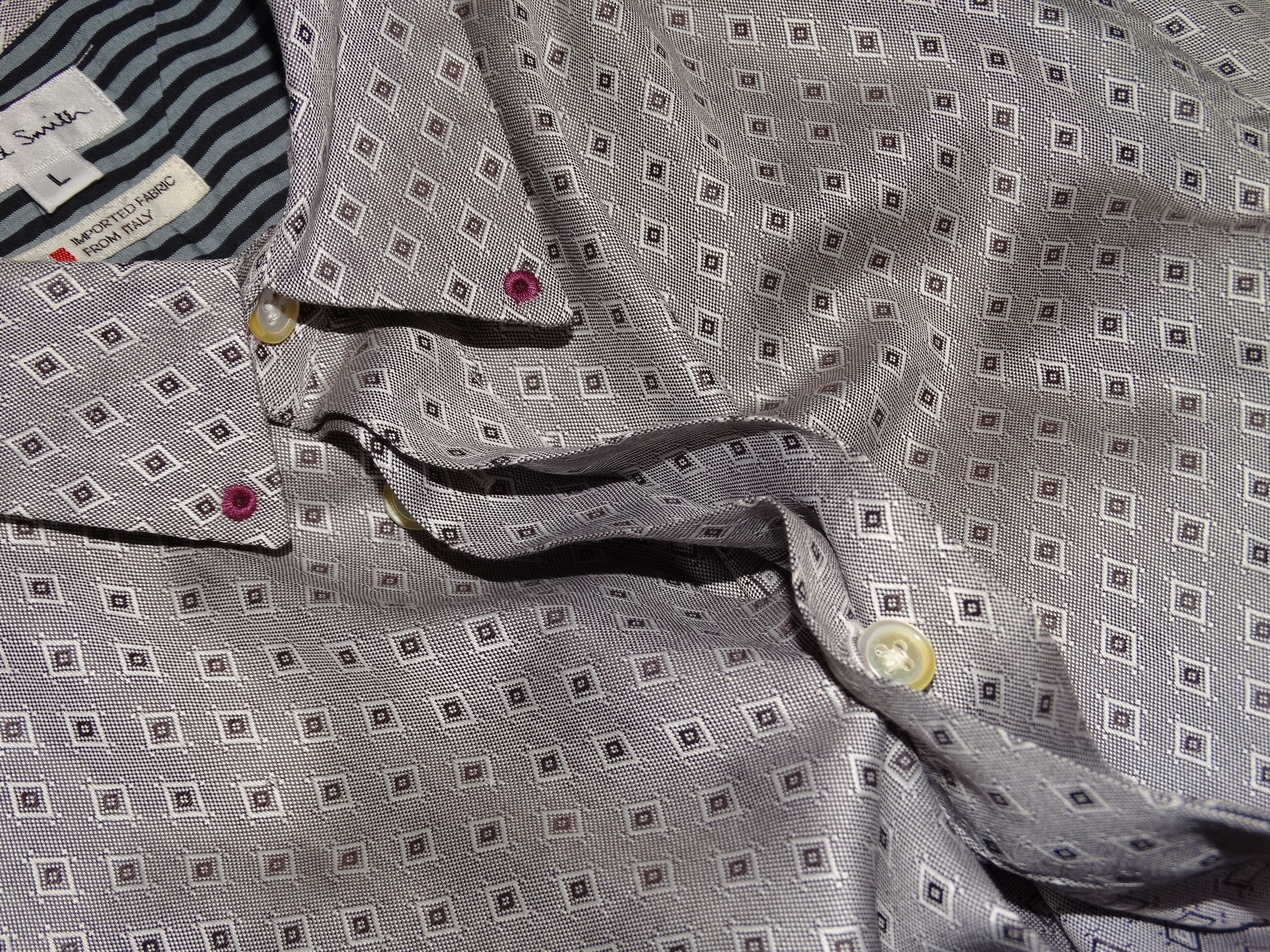 Paul Smith × Paul Smith Red Ear U16 Paul Smith italian monogram design print shirt M/L Size US L / EU 52-54 / 3 - 7 Thumbnail