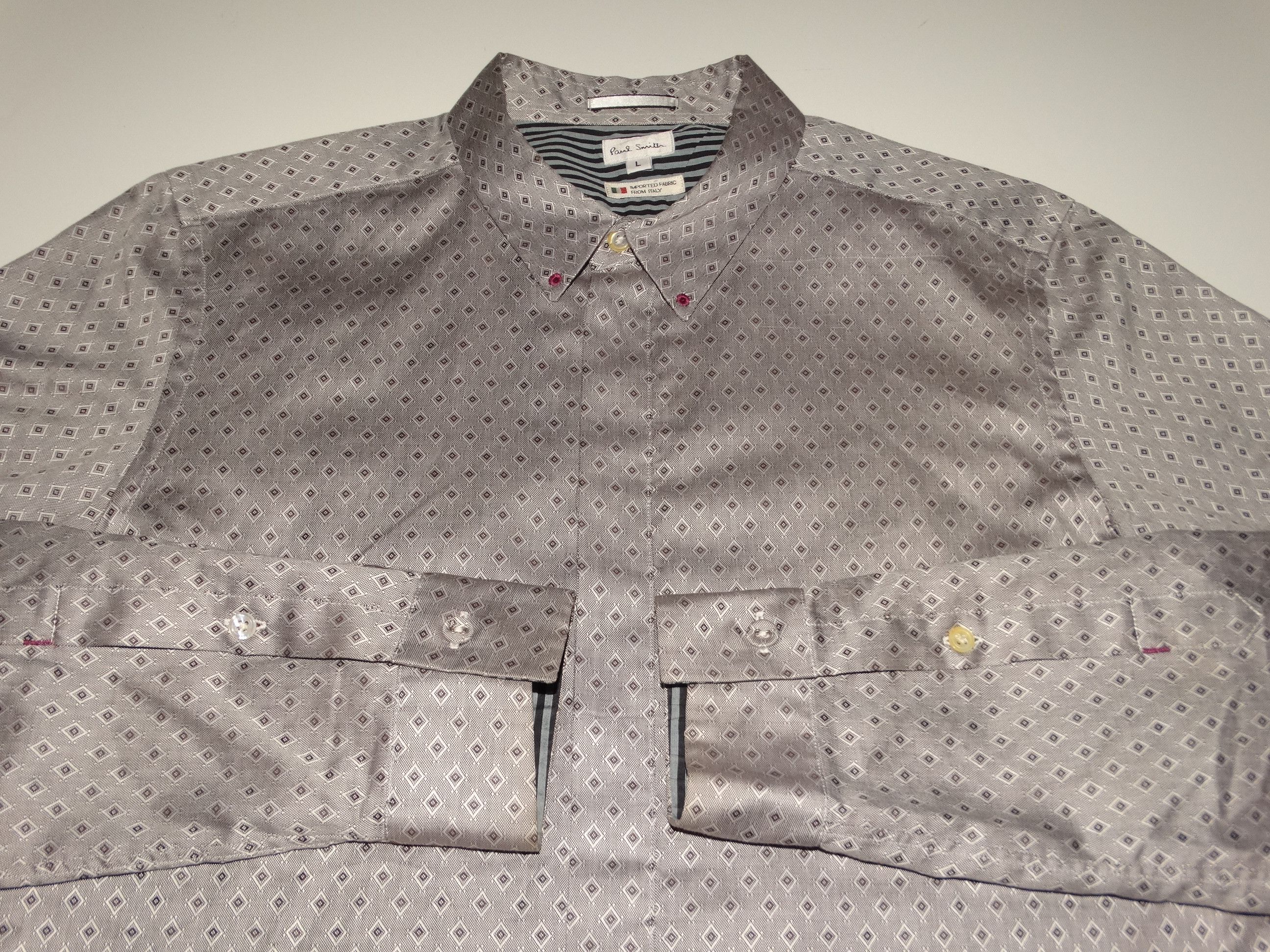 Paul Smith × Paul Smith Red Ear U16 Paul Smith italian monogram design print shirt M/L Size US L / EU 52-54 / 3 - 10 Thumbnail
