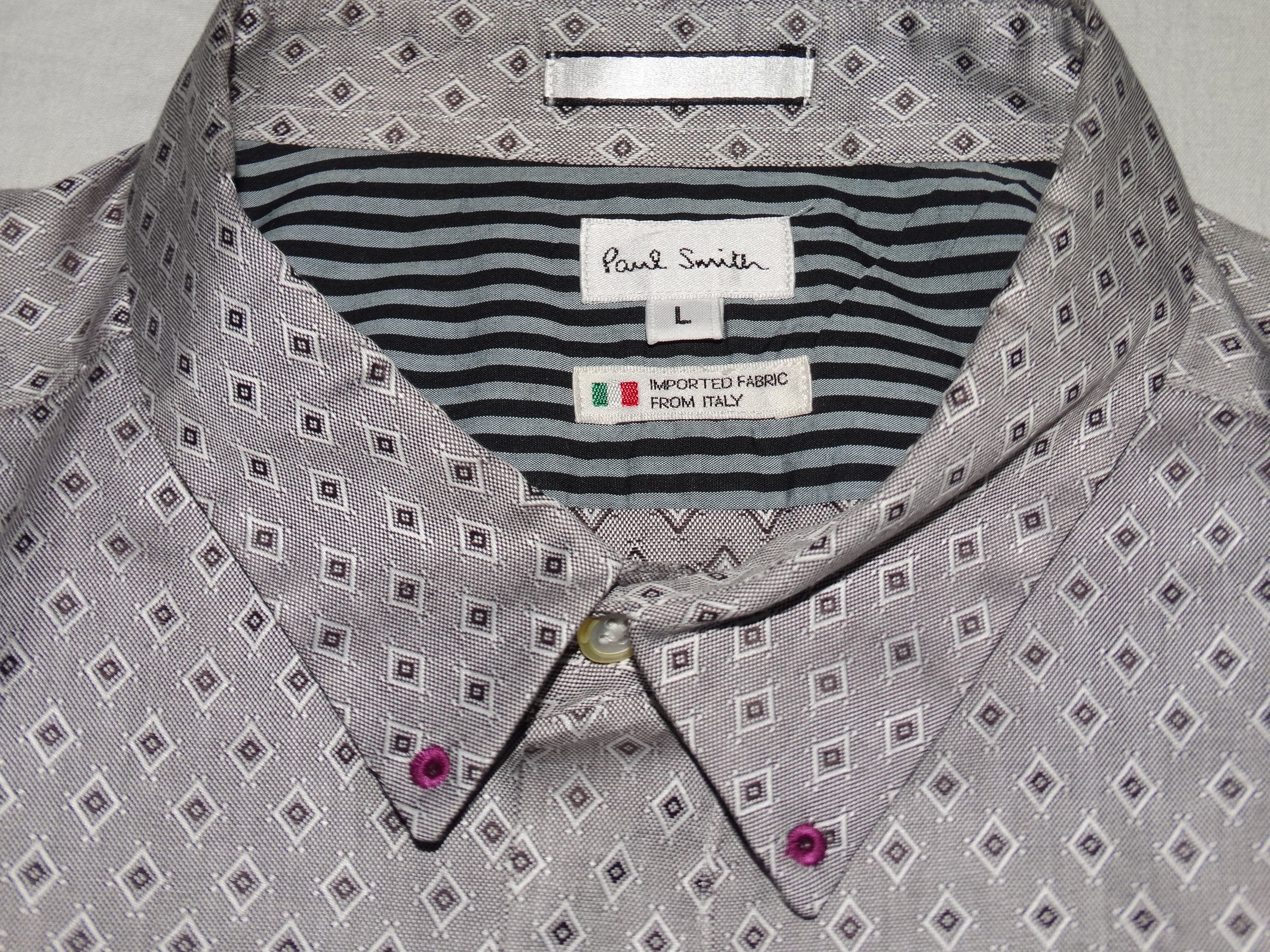 Paul Smith × Paul Smith Red Ear U16 Paul Smith italian monogram design print shirt M/L Size US L / EU 52-54 / 3 - 4 Thumbnail