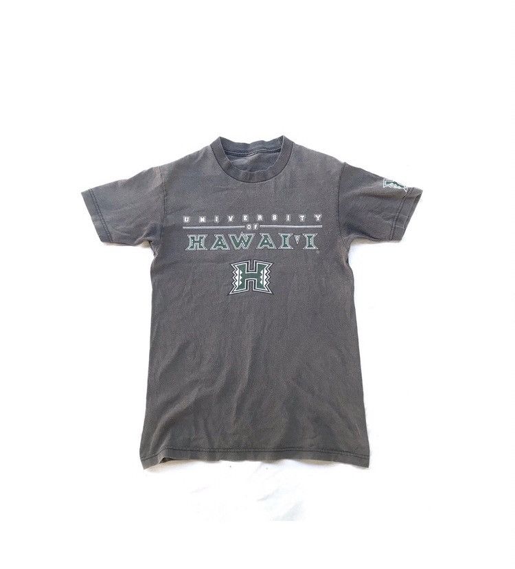 Vintage Vintage Thrashed faded black university of hawaii Tshirt Size US S / EU 44-46 / 1 - 1 Thumbnail