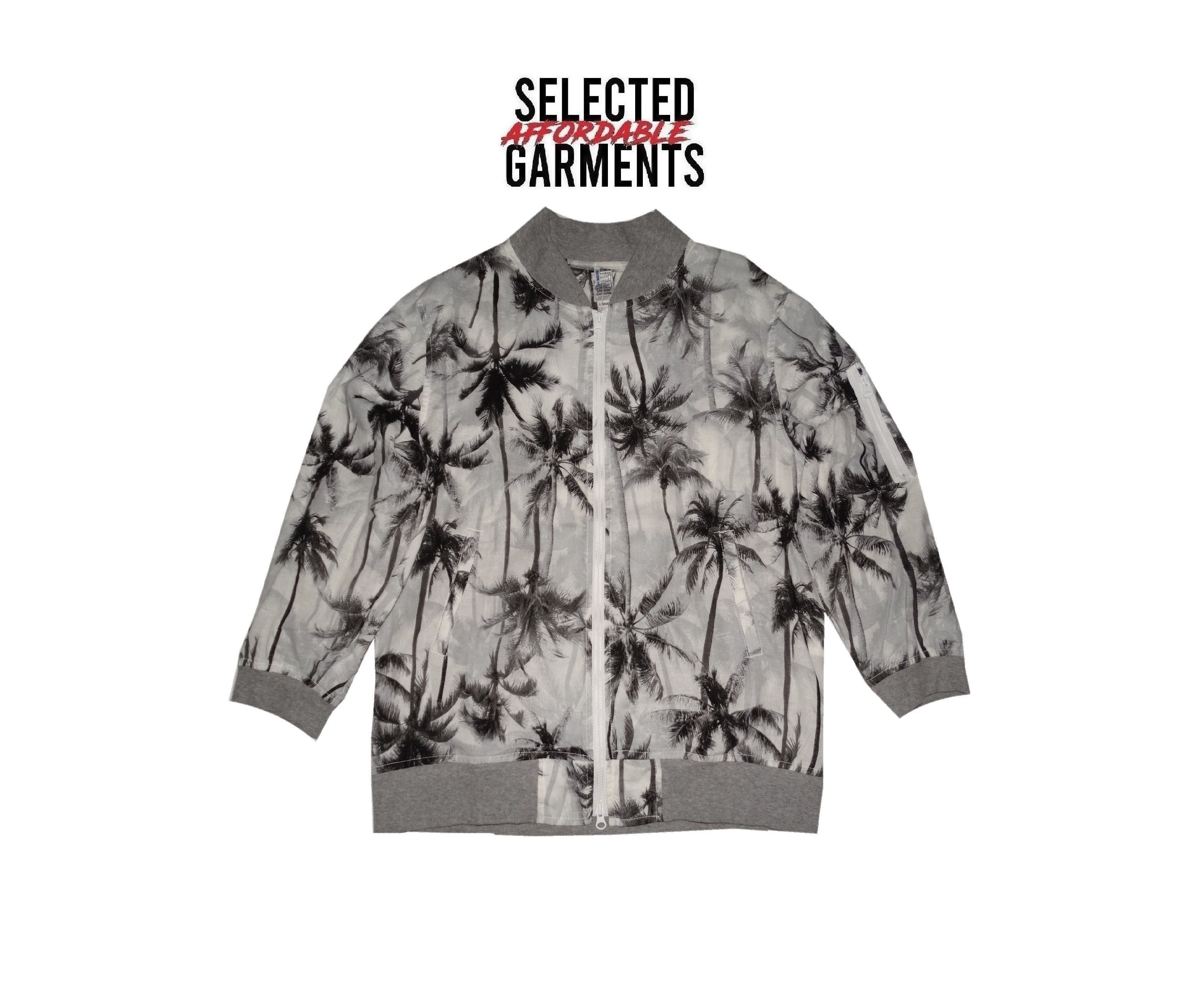 Beams Plus × Japanese Brand Y17 bomber jacket 3/4 sleeves flowers floral heather M/L Size US M / EU 48-50 / 2 - 1 Thumbnail