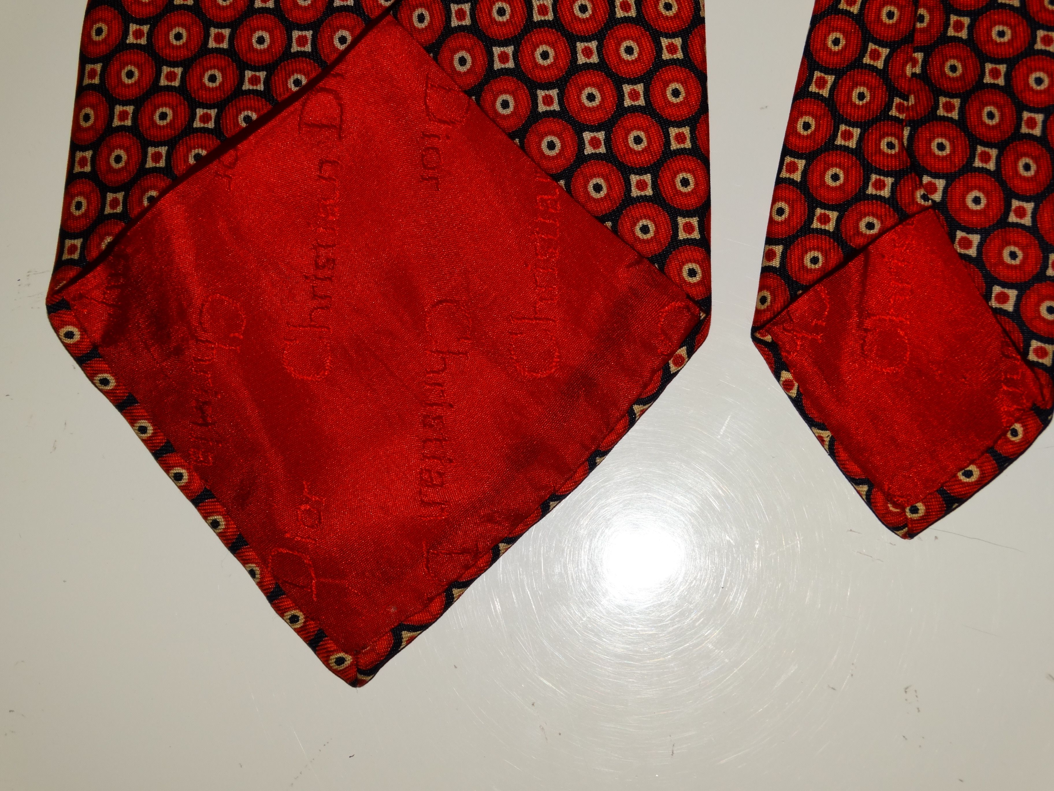 Christian Dior Monsieur × Dior T66 dior authentic tie 70s disco psycho pattern italian silk Size ONE SIZE - 3 Thumbnail