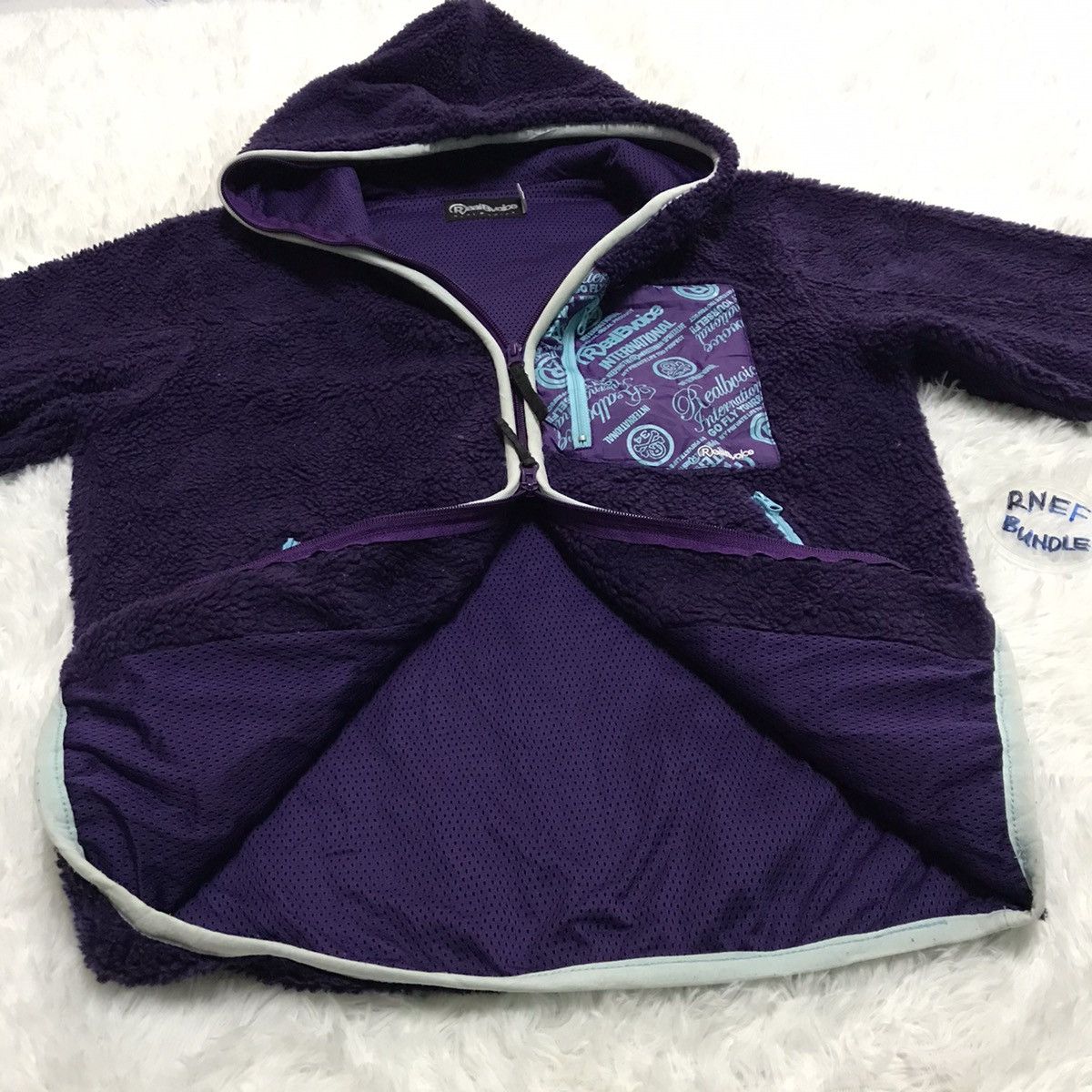 Japanese Brand RealBvoice Deep Pile Jacket Shark hoodie design Size US M / EU 48-50 / 2 - 13 Thumbnail