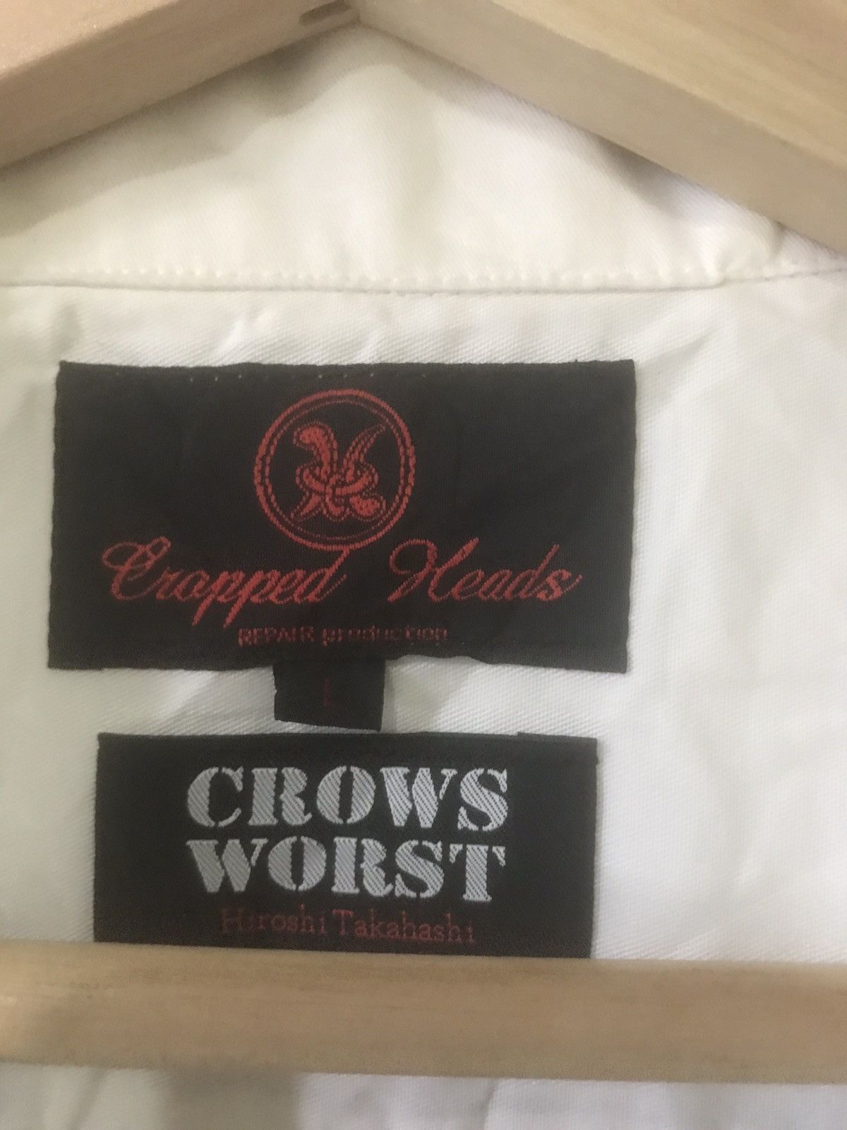 Anime Hiroshi Takahashi Crows X Worst X Cropped Head Biker Shirt Size US L / EU 52-54 / 3 - 12 Thumbnail