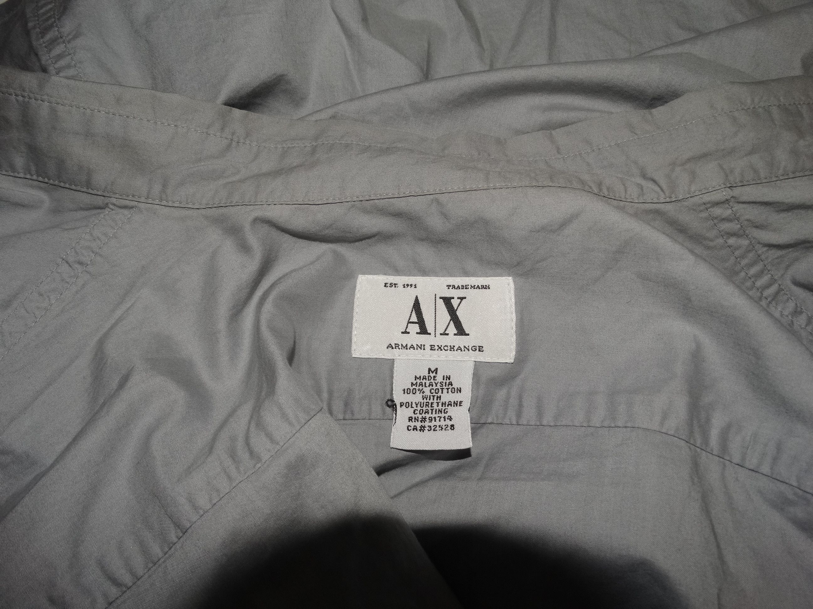 Armani × Armani Exchange × Giorgio Armani A12 Armani shirt unsleeves worker workwear 2 pockets Size US M / EU 48-50 / 2 - 2 Thumbnail