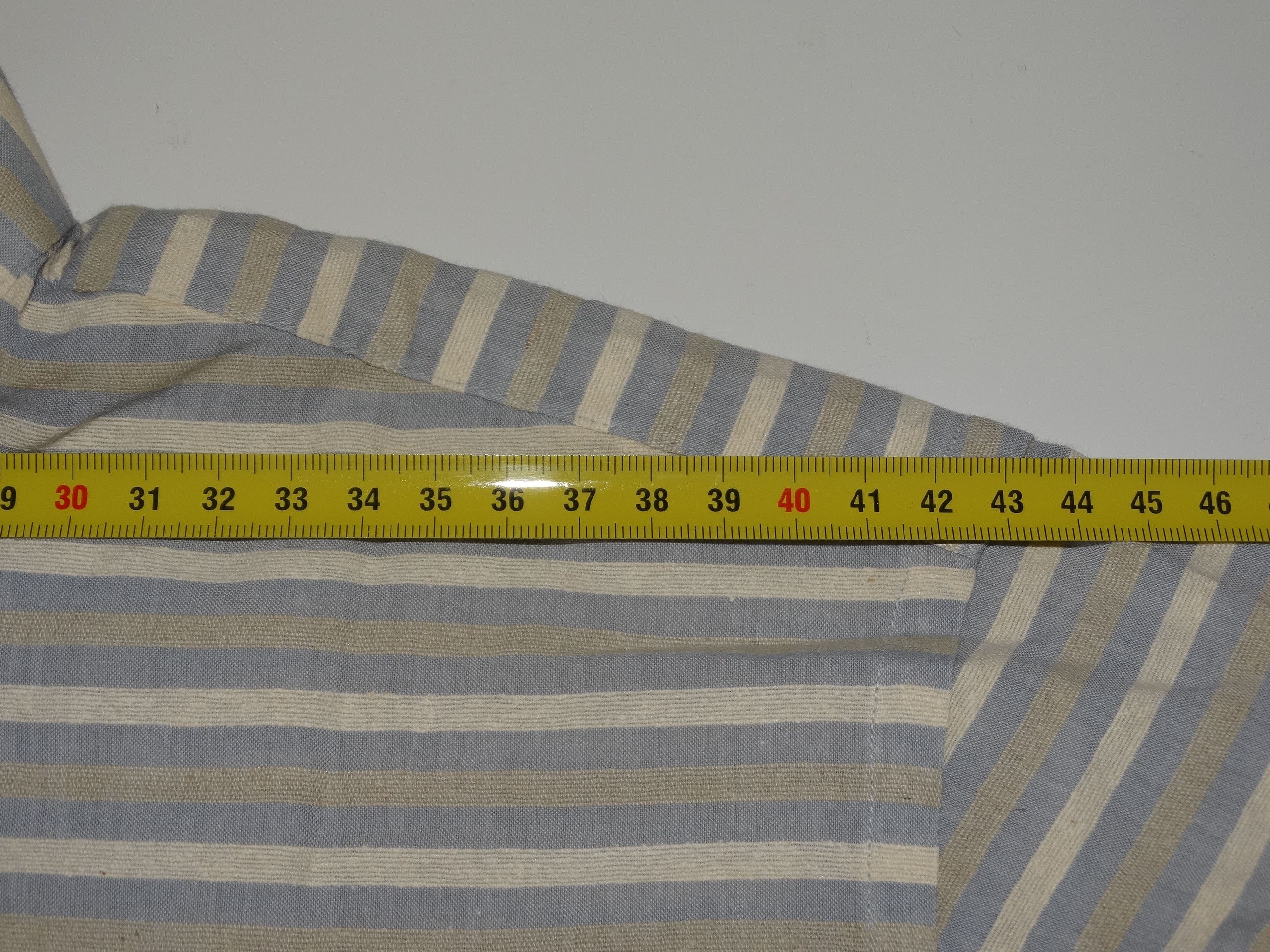Balmain × Pierre Balmain U11 Balmain vintage mao neck pocket shirt Stripes striped Size US M / EU 48-50 / 2 - 12 Thumbnail