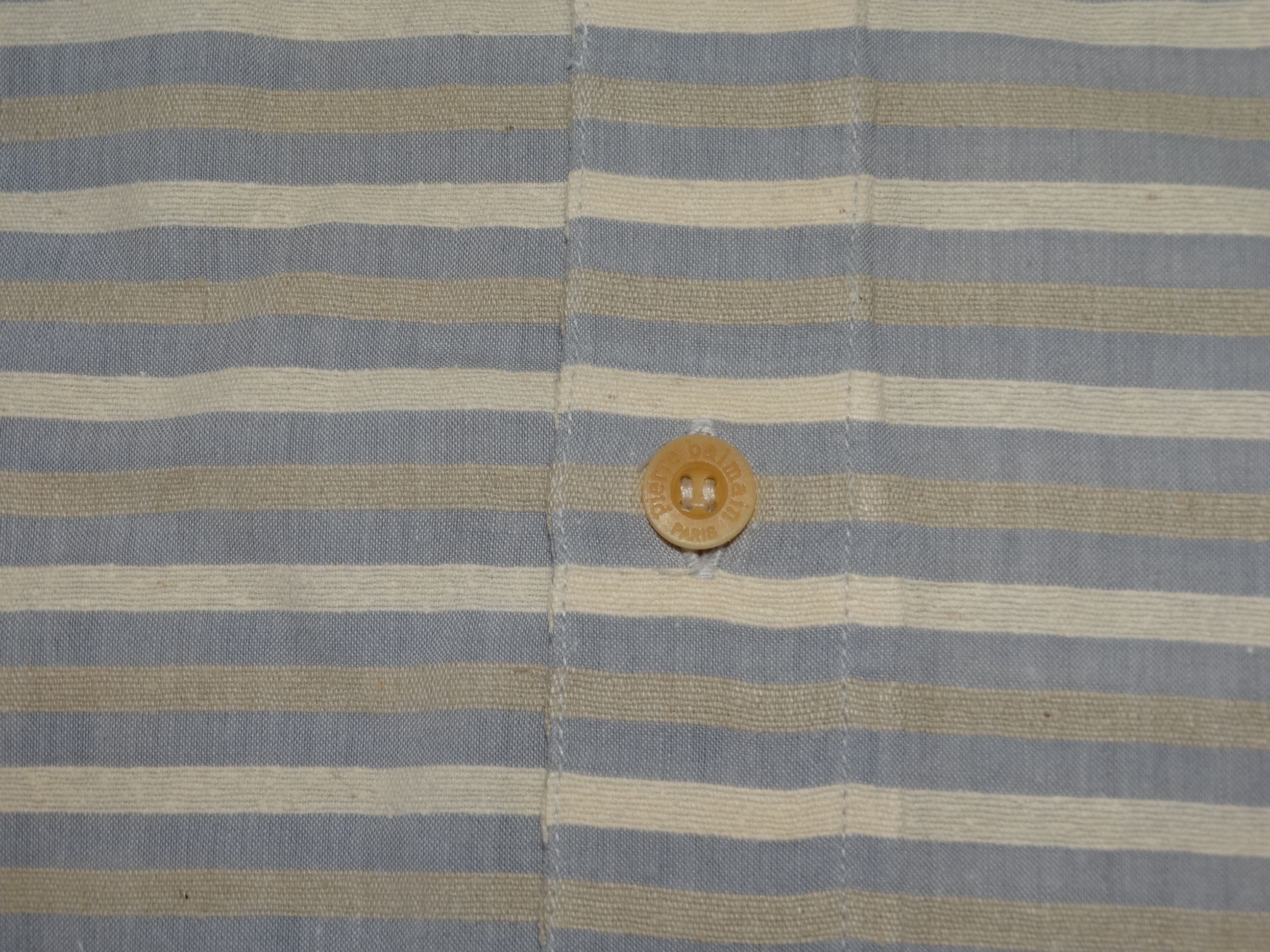 Balmain × Pierre Balmain U11 Balmain vintage mao neck pocket shirt Stripes striped Size US M / EU 48-50 / 2 - 10 Thumbnail