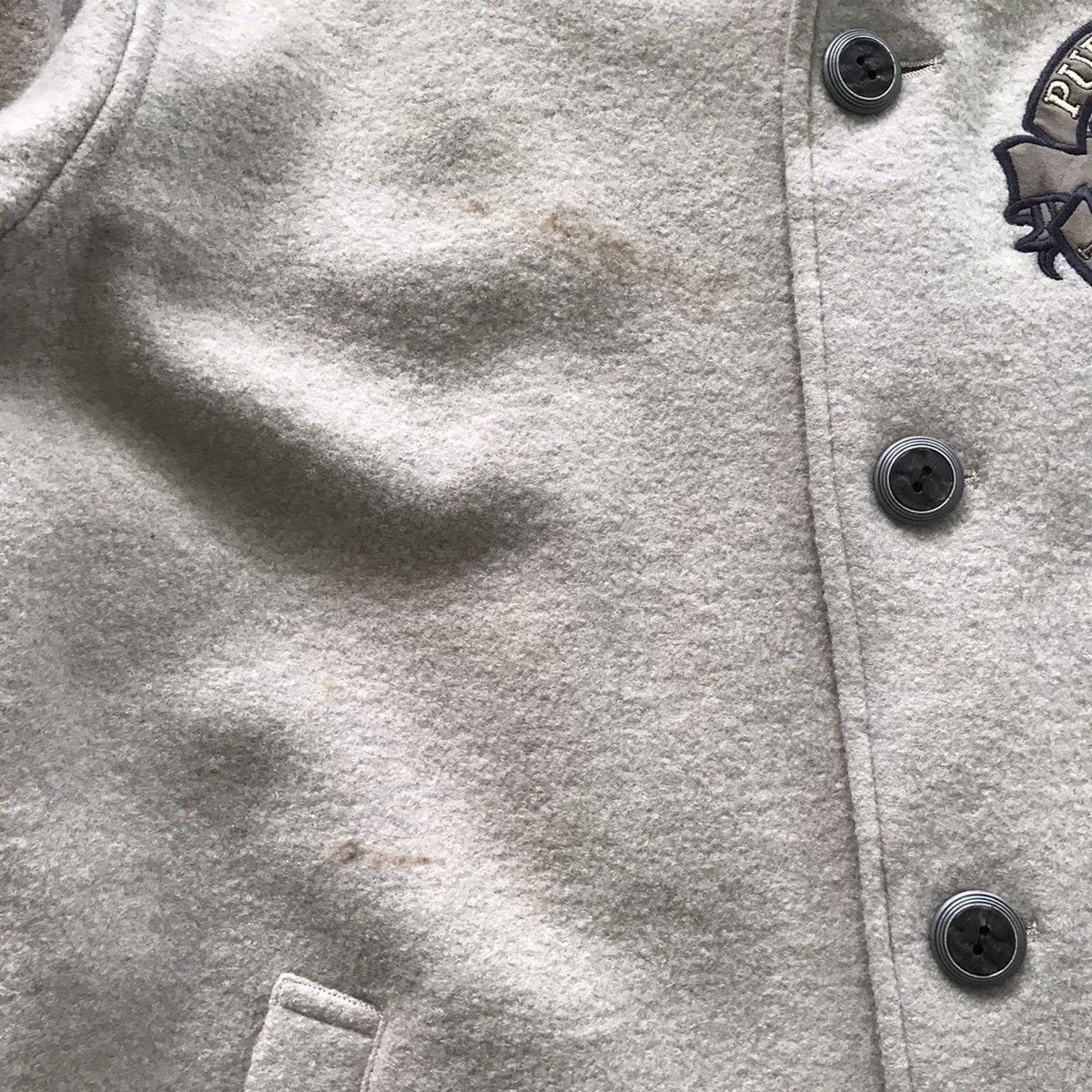 Japanese Brand 💥Nice Embroidered Pufla Mingo Wool Coat Jacket Size US L / EU 52-54 / 3 - 12 Thumbnail