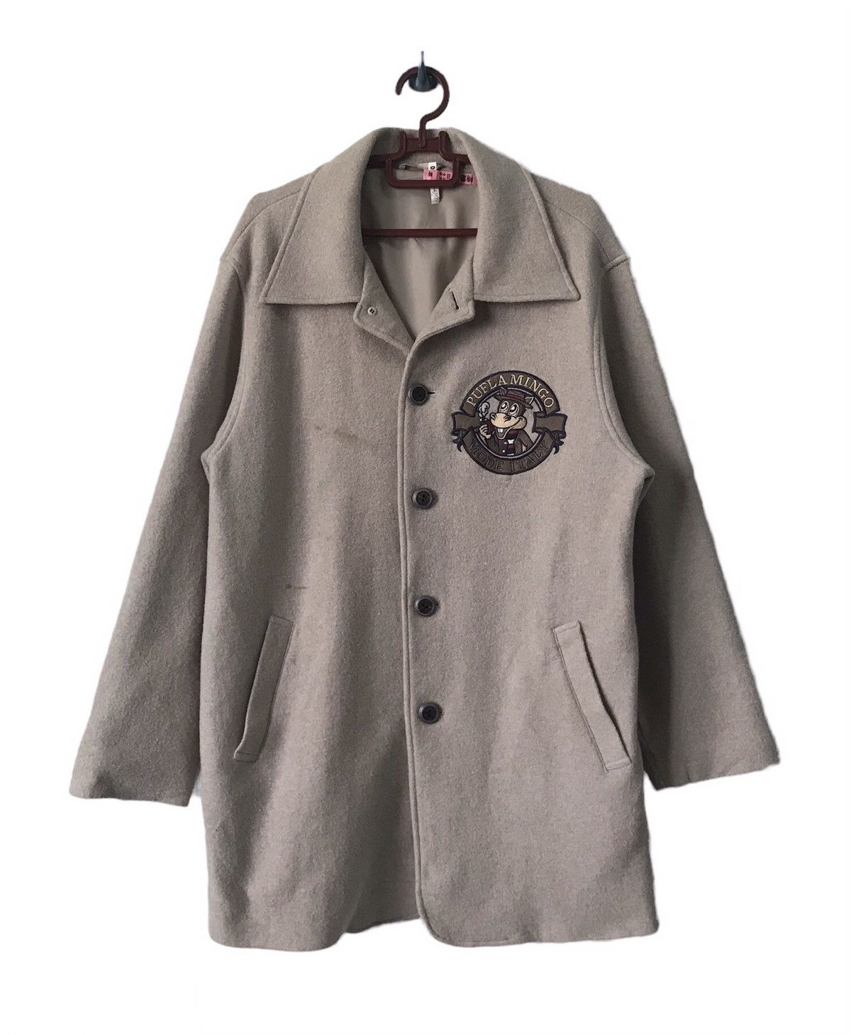 Japanese Brand 💥Nice Embroidered Pufla Mingo Wool Coat Jacket Size US L / EU 52-54 / 3 - 6 Thumbnail