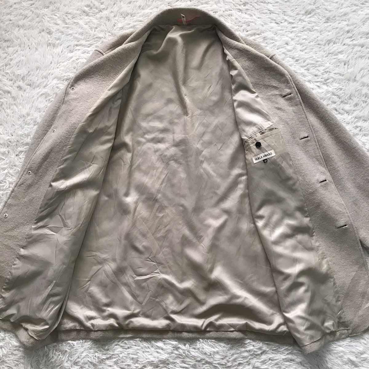 Japanese Brand 💥Nice Embroidered Pufla Mingo Wool Coat Jacket Size US L / EU 52-54 / 3 - 19 Thumbnail