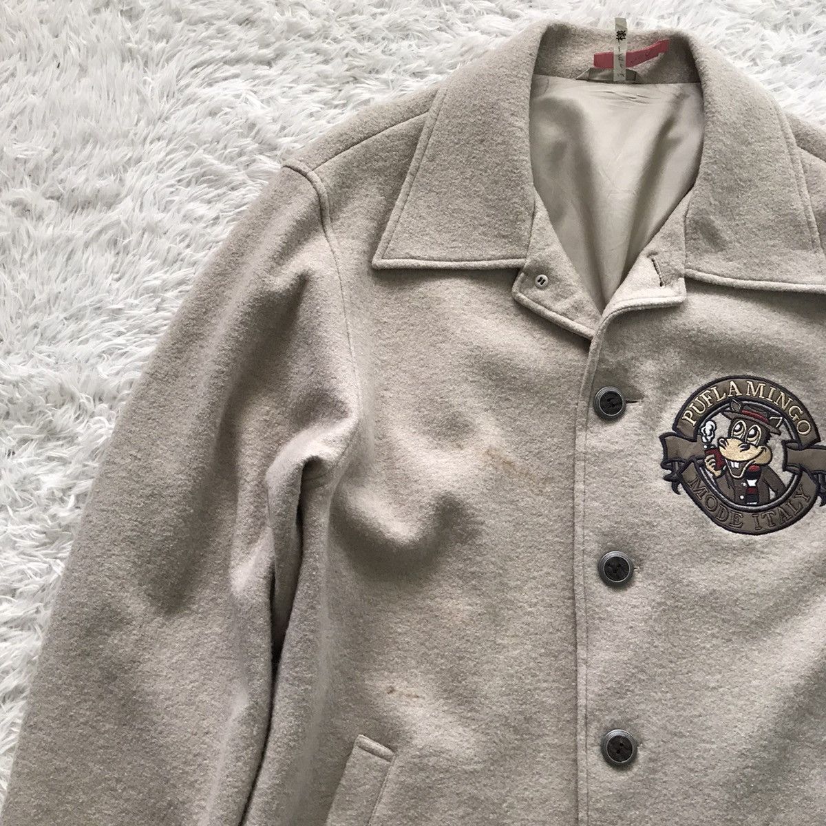 Japanese Brand 💥Nice Embroidered Pufla Mingo Wool Coat Jacket Size US L / EU 52-54 / 3 - 11 Thumbnail