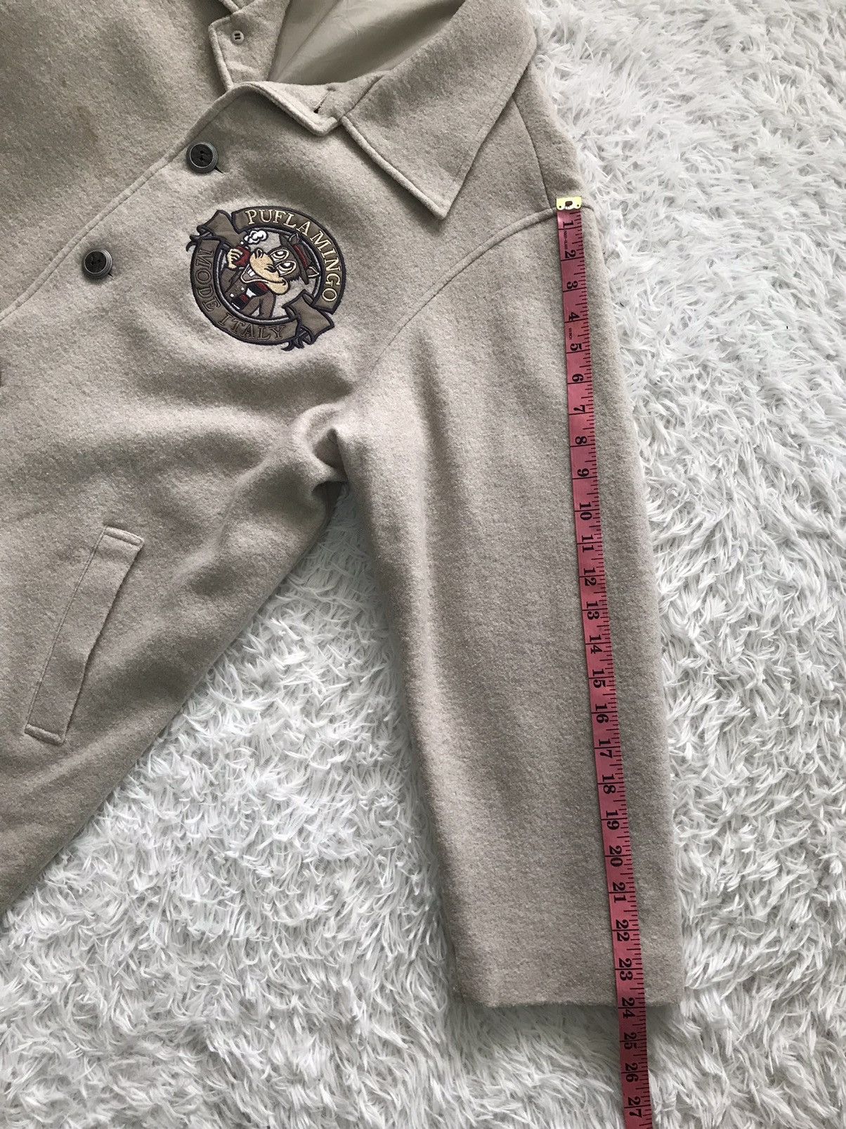 Japanese Brand 💥Nice Embroidered Pufla Mingo Wool Coat Jacket Size US L / EU 52-54 / 3 - 22 Thumbnail