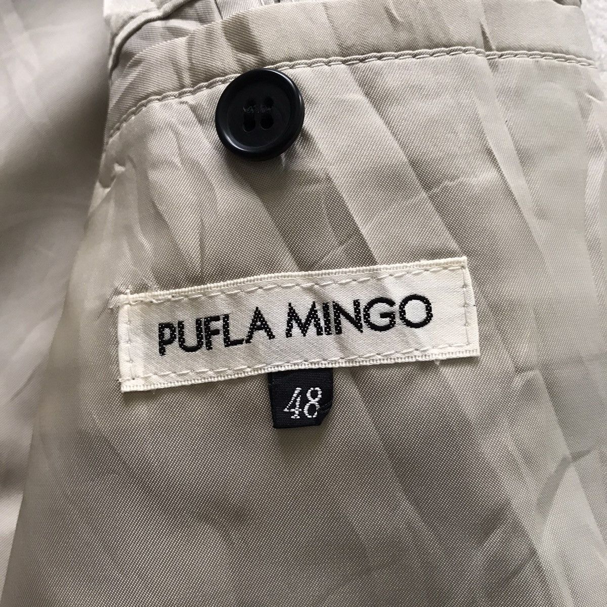 Japanese Brand 💥Nice Embroidered Pufla Mingo Wool Coat Jacket Size US L / EU 52-54 / 3 - 23 Thumbnail