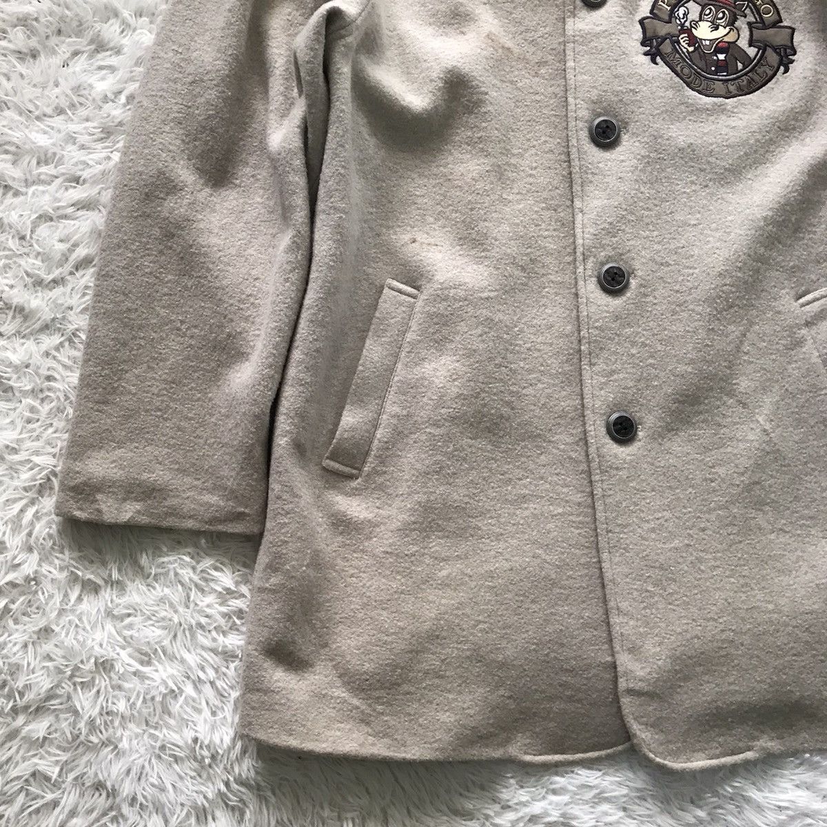 Japanese Brand 💥Nice Embroidered Pufla Mingo Wool Coat Jacket Size US L / EU 52-54 / 3 - 8 Thumbnail
