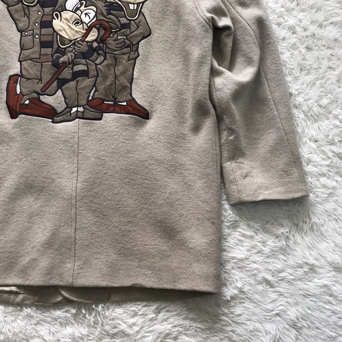 Japanese Brand 💥Nice Embroidered Pufla Mingo Wool Coat Jacket Size US L / EU 52-54 / 3 - 14 Thumbnail