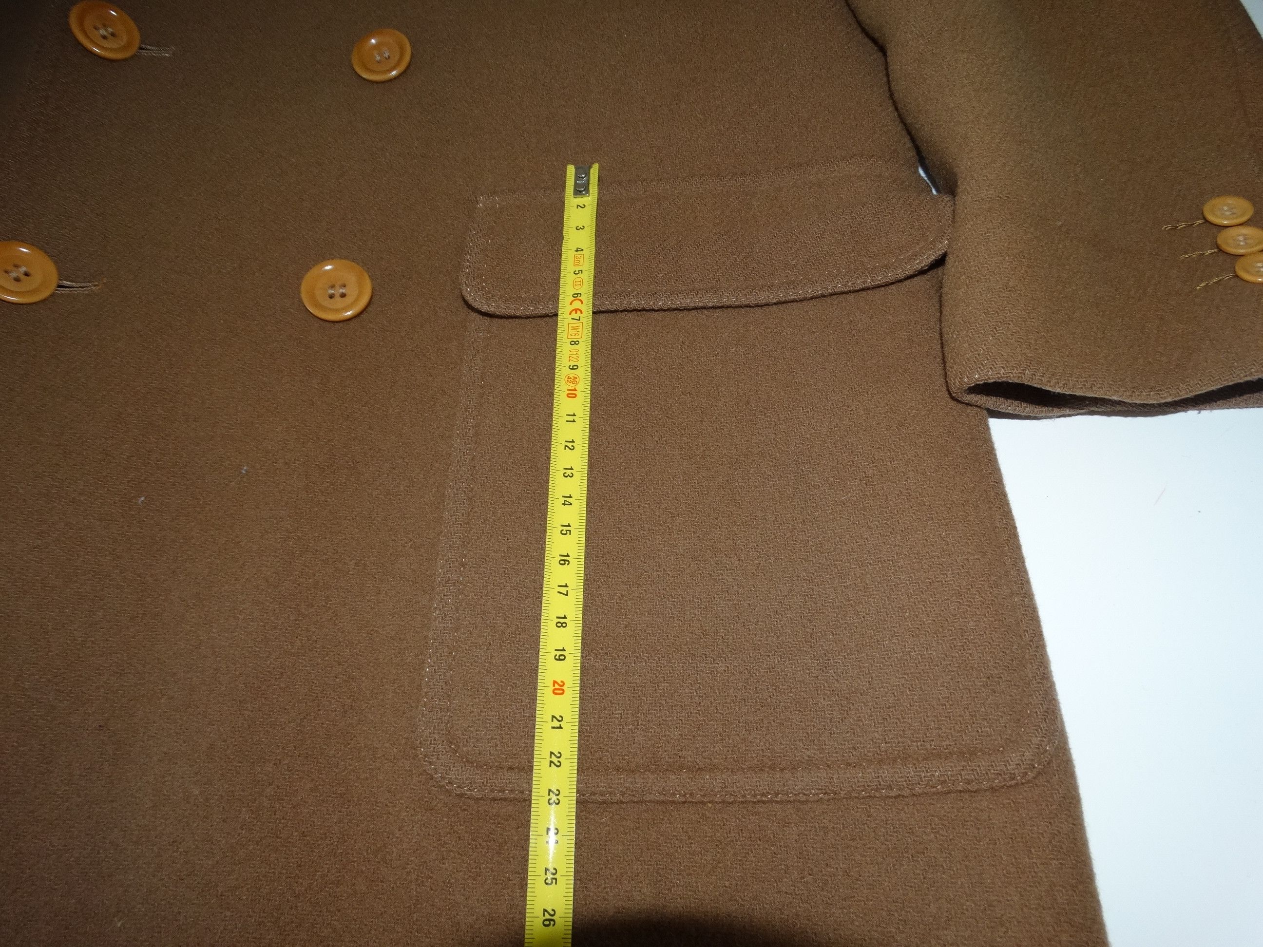 Saint Laurent Paris × Yves Saint Laurent Y30 YSl woolmark wool 8 bouton big coat trench caban jacket Size US M / EU 48-50 / 2 - 21 Thumbnail