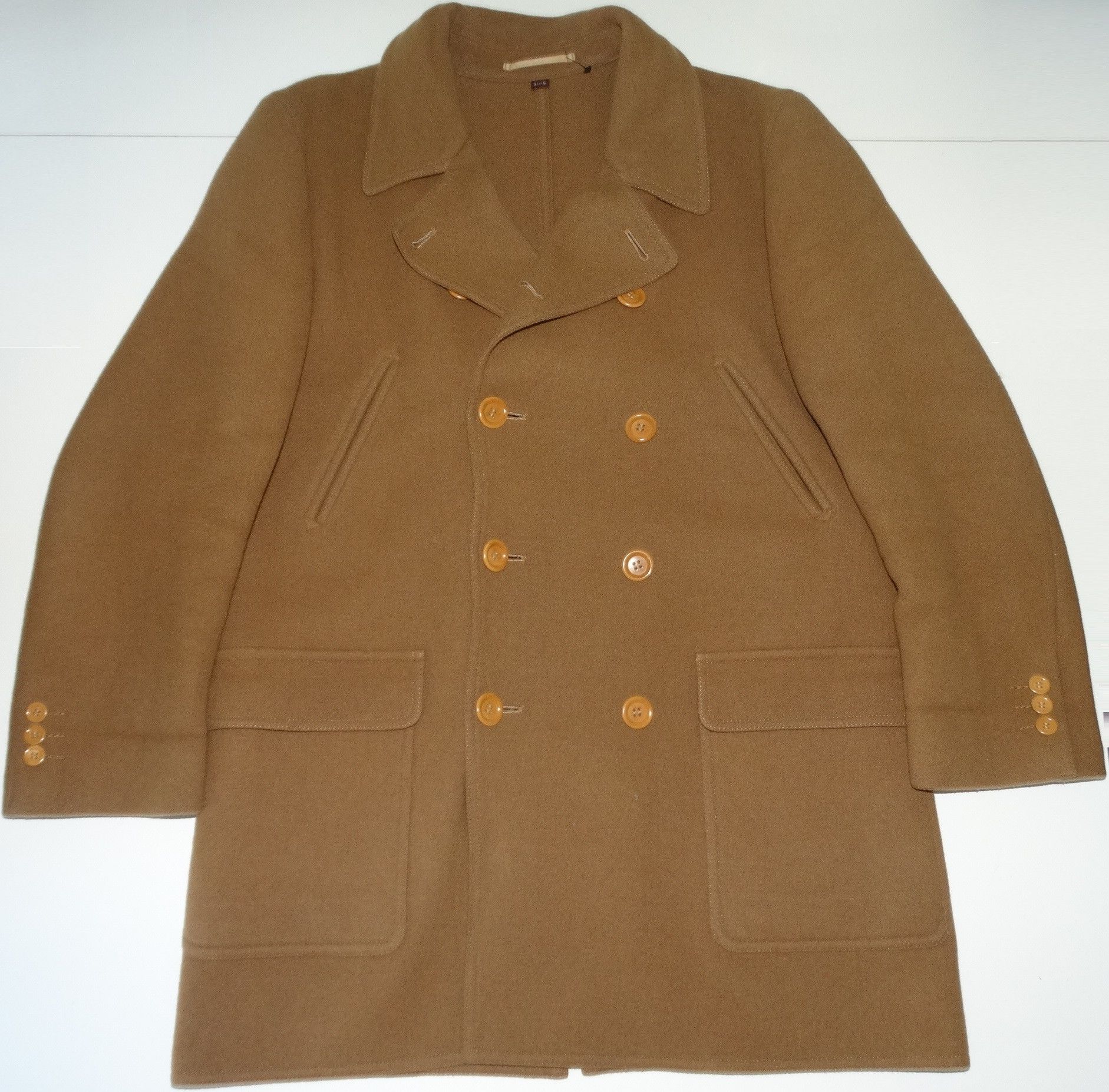 Saint Laurent Paris × Yves Saint Laurent Y30 YSl woolmark wool 8 bouton big coat trench caban jacket Size US M / EU 48-50 / 2 - 9 Thumbnail
