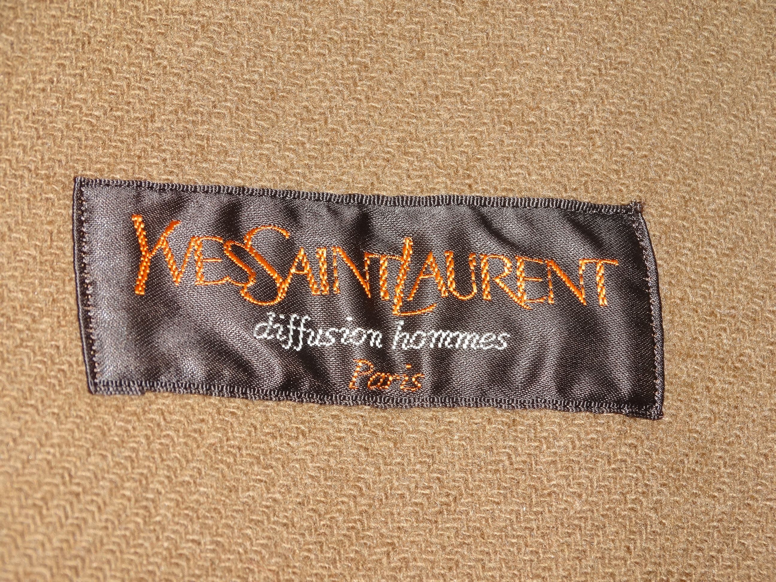 Saint Laurent Paris × Yves Saint Laurent Y30 YSl woolmark wool 8 bouton big coat trench caban jacket Size US M / EU 48-50 / 2 - 6 Thumbnail