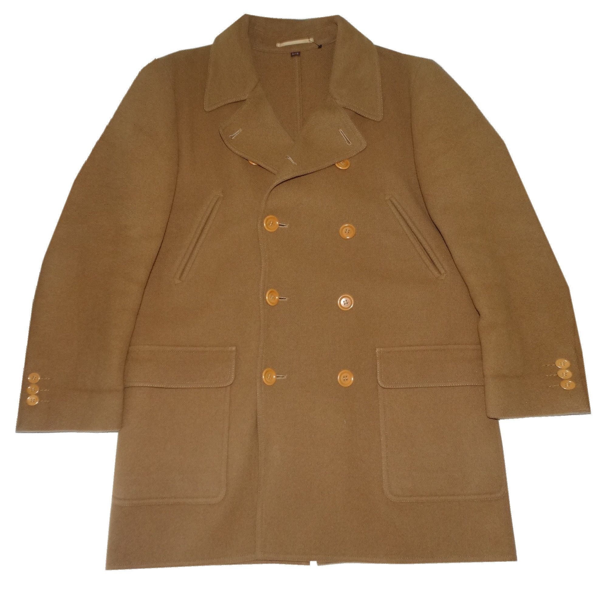 Saint Laurent Paris × Yves Saint Laurent Y30 YSl woolmark wool 8 bouton big coat trench caban jacket Size US M / EU 48-50 / 2 - 4 Thumbnail