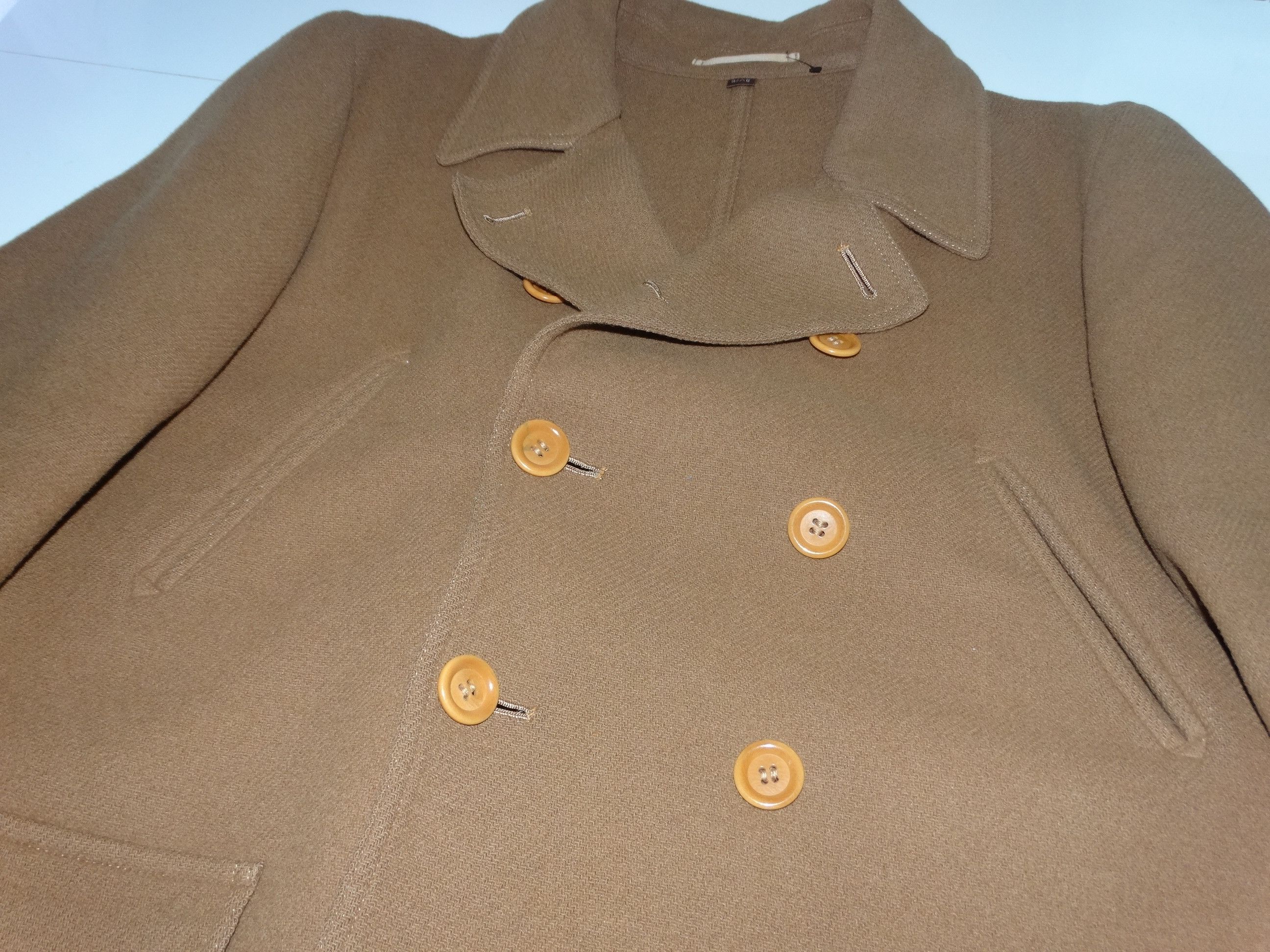 Saint Laurent Paris × Yves Saint Laurent Y30 YSl woolmark wool 8 bouton big coat trench caban jacket Size US M / EU 48-50 / 2 - 20 Thumbnail