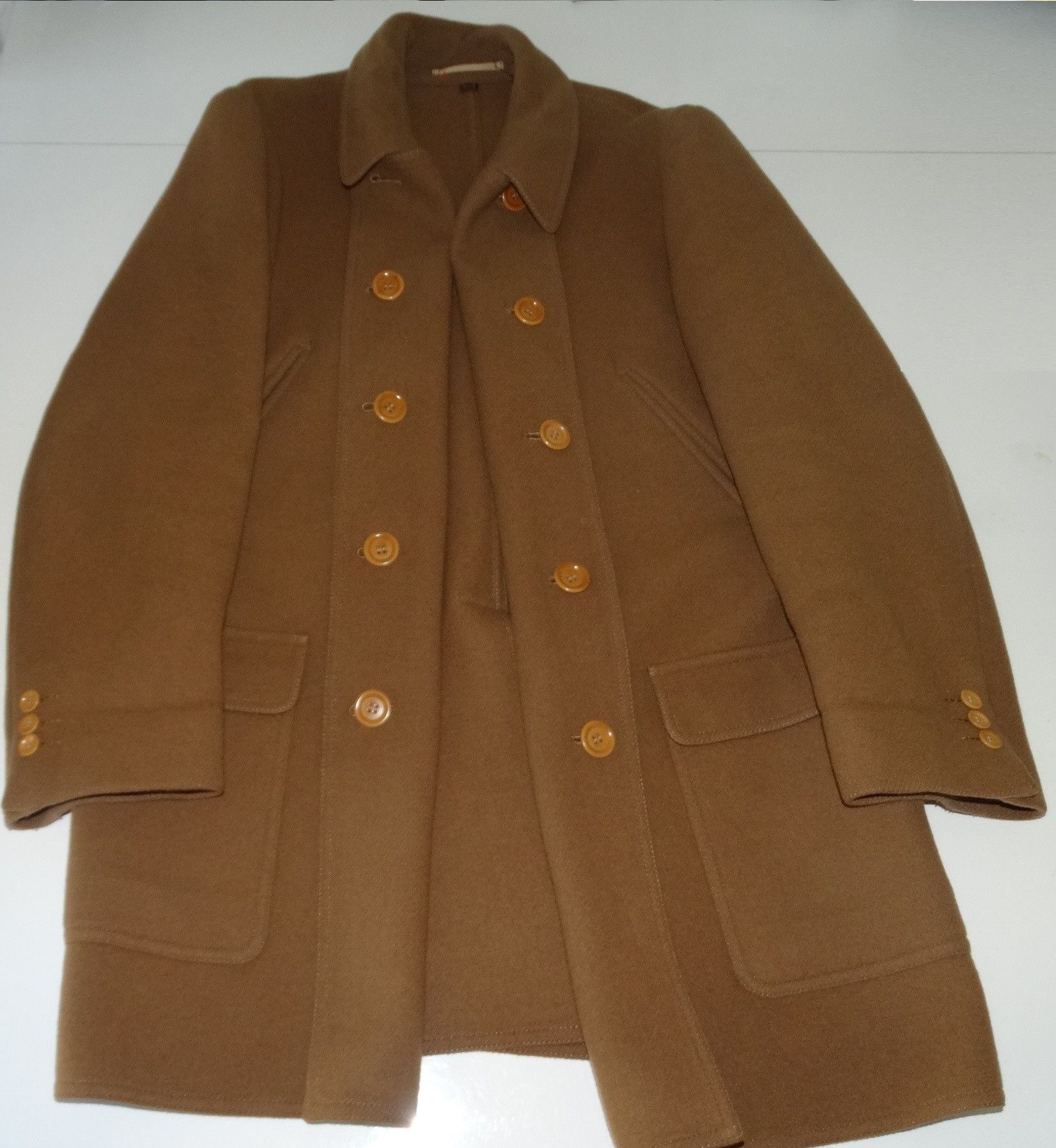 Saint Laurent Paris × Yves Saint Laurent Y30 YSl woolmark wool 8 bouton big coat trench caban jacket Size US M / EU 48-50 / 2 - 3 Thumbnail
