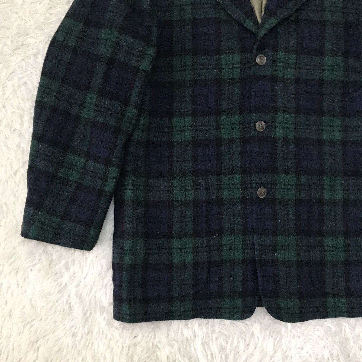 L.L. Bean Vtg LLBean Checkered Wool Jacket Size US L / EU 52-54 / 3 - 4 Thumbnail