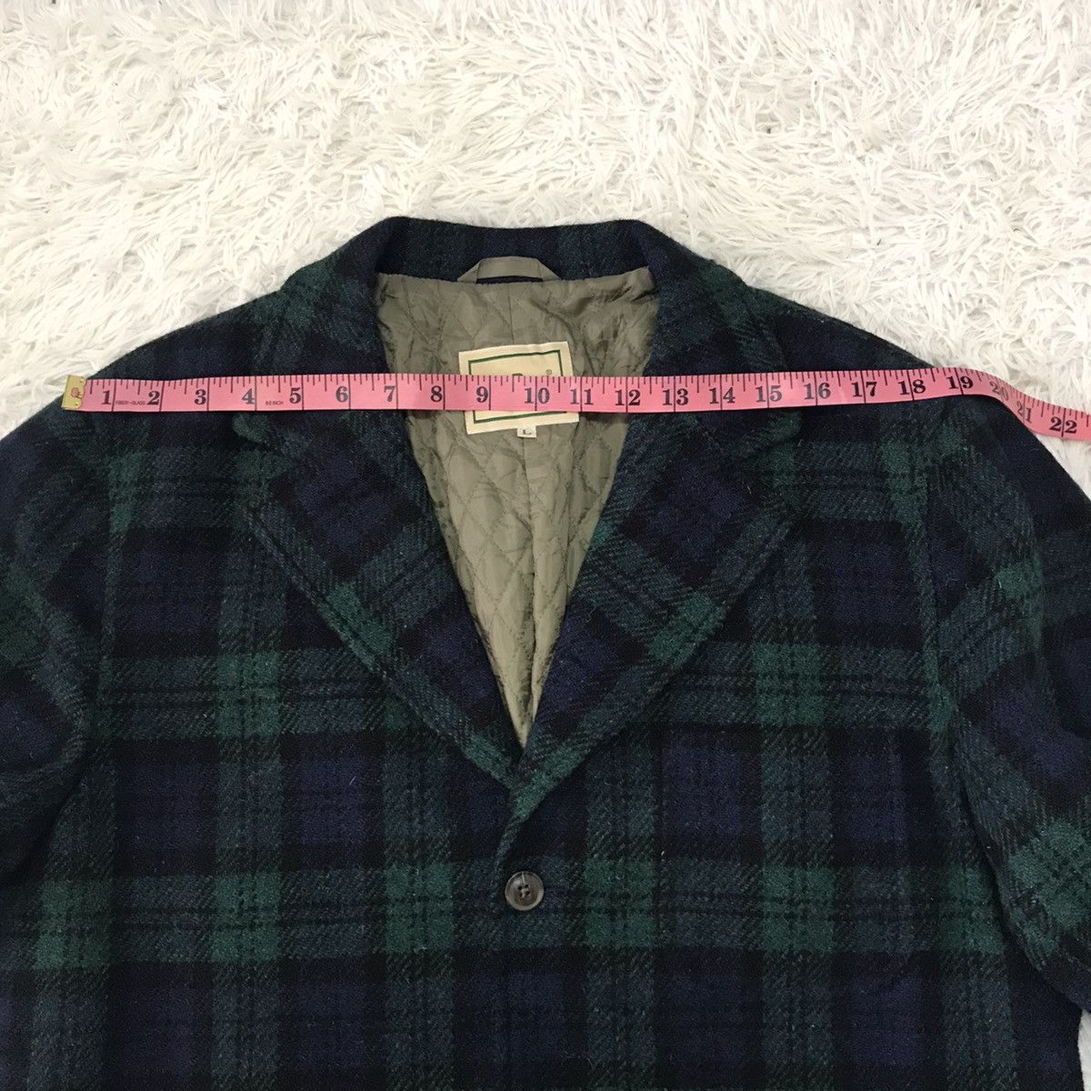 L.L. Bean Vtg LLBean Checkered Wool Jacket Size US L / EU 52-54 / 3 - 17 Thumbnail