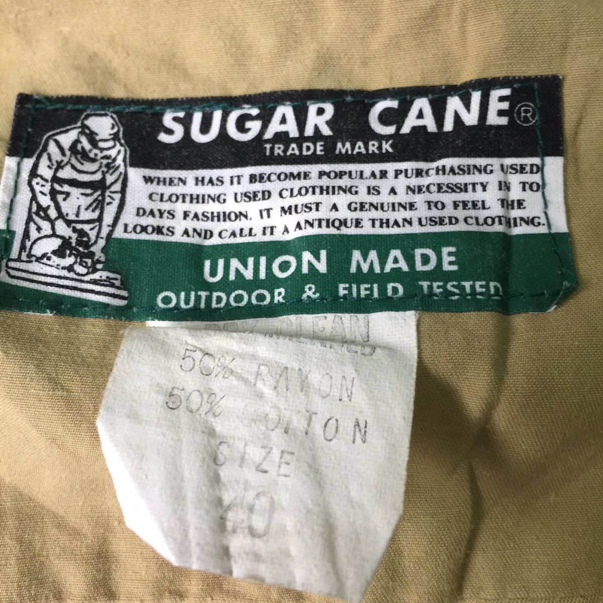 Sugar Cane 🔥Rare🔥 Toyo enterprise x Sugar Cane Jacket Size 40 Size US L / EU 52-54 / 3 - 9 Thumbnail