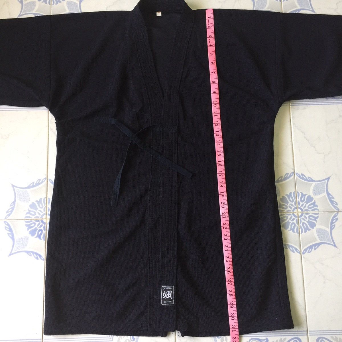 Japanese Brand Blue Black Original Hayate Kimono Good Condition Size US M / EU 48-50 / 2 - 5 Thumbnail