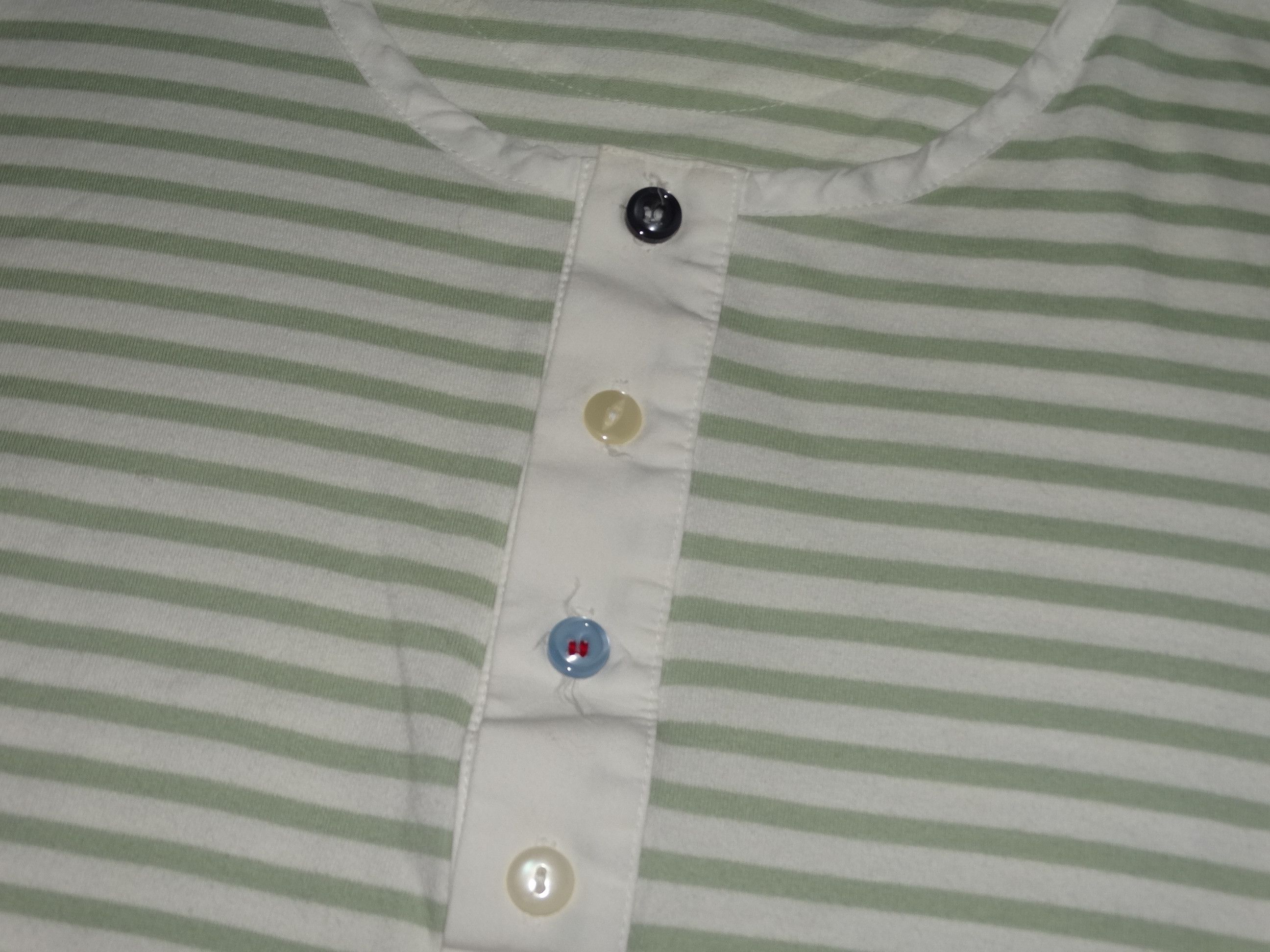 Paul Smith × Paul Smith Red Ear W37 P Smith buttons neck stripped button tee cotton S/M Size US M / EU 48-50 / 2 - 6 Thumbnail