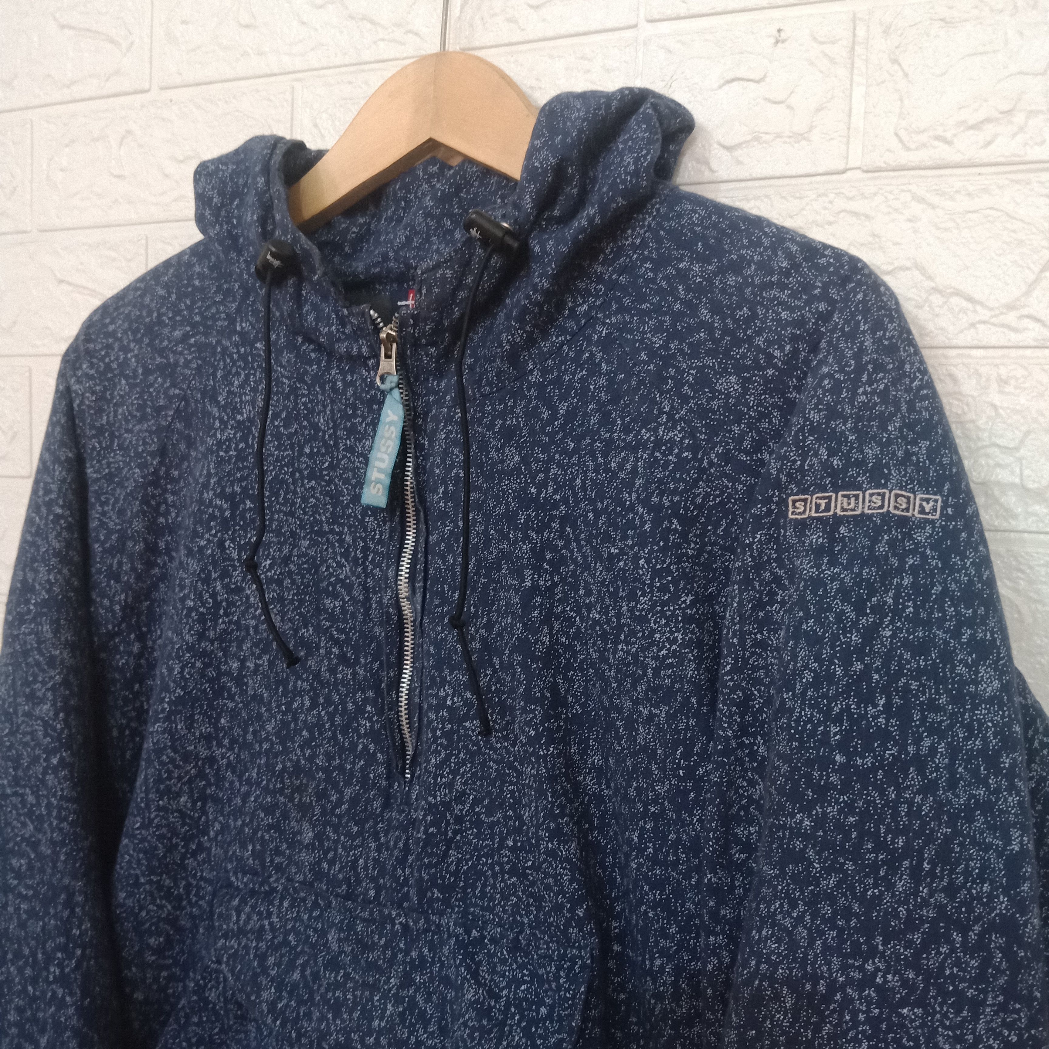 Stussy RARE Vintage stussy cagoule halfzip anorak hoodie Size US L / EU 52-54 / 3 - 3 Thumbnail