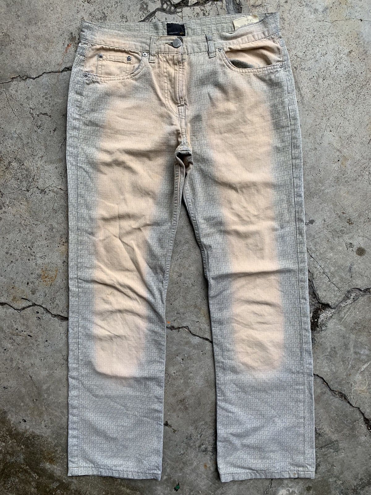 Fendi Fendi monogram denim jeans vintage Size 27" / US 4 / IT 40 - 17 Thumbnail