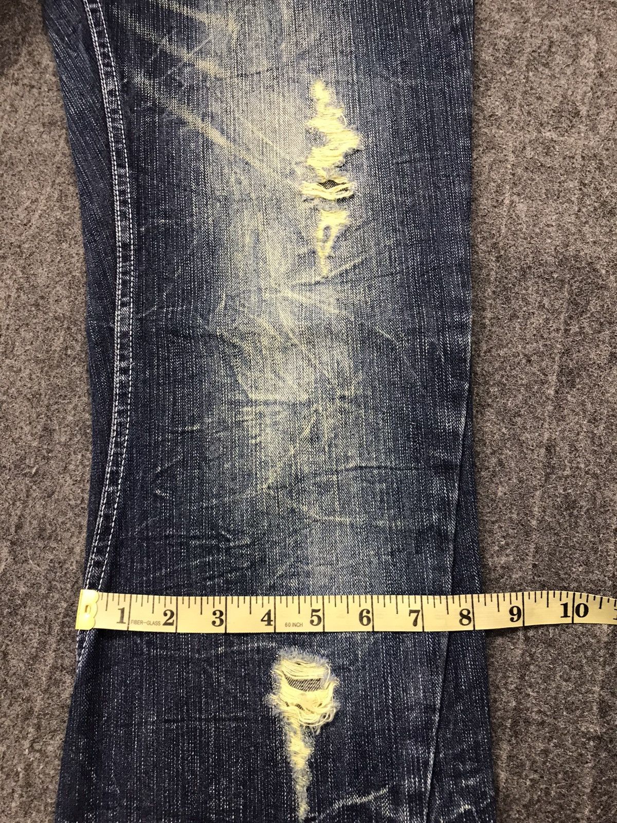 Japanese Brand × Vintage Vtg Denim Erchange Wings Logo Distressed Design Size US 32 / EU 48 - 21 Thumbnail
